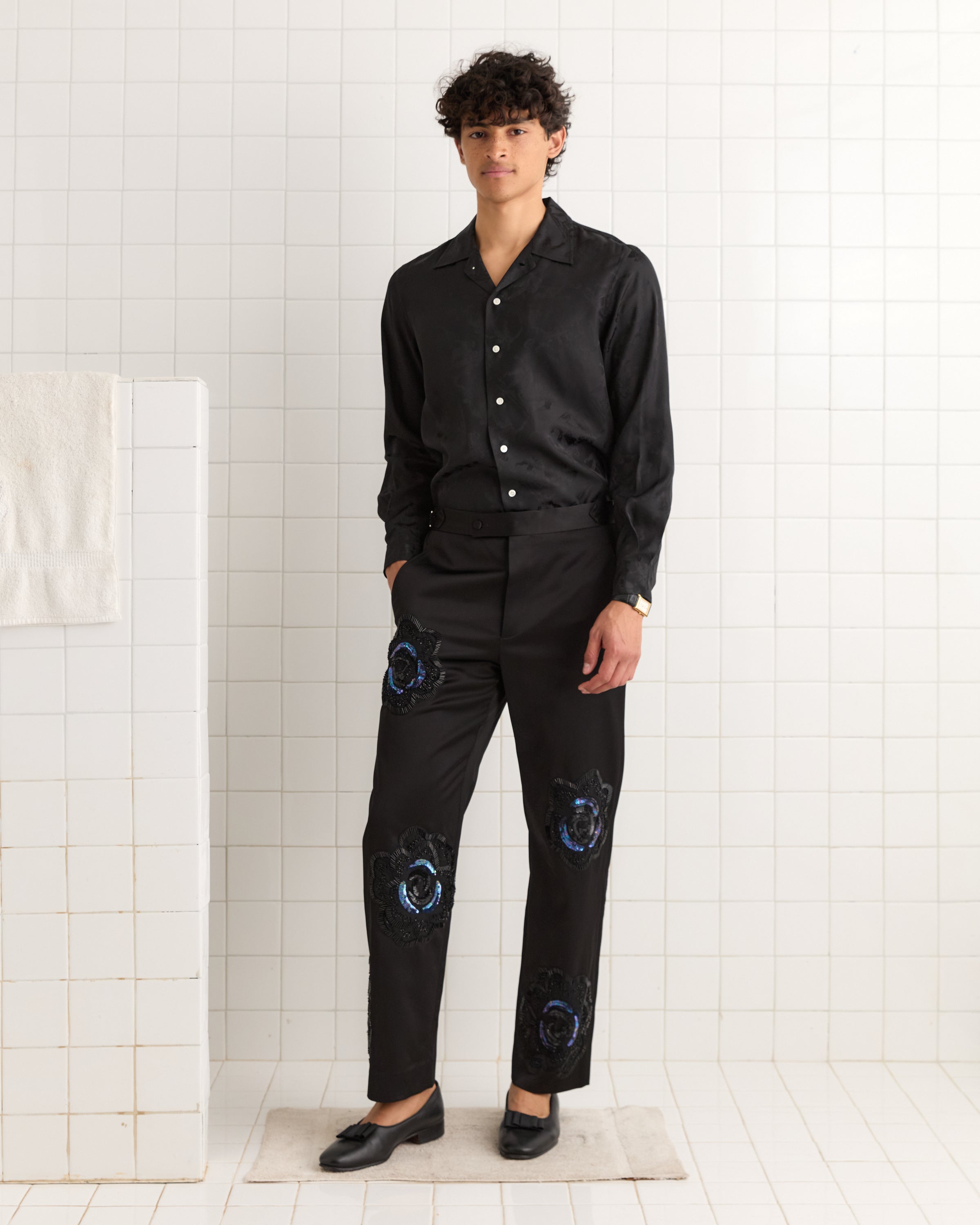 Poppy Suiting Trousers - Black | Modern Menswear by yycbvcnbmmnbm