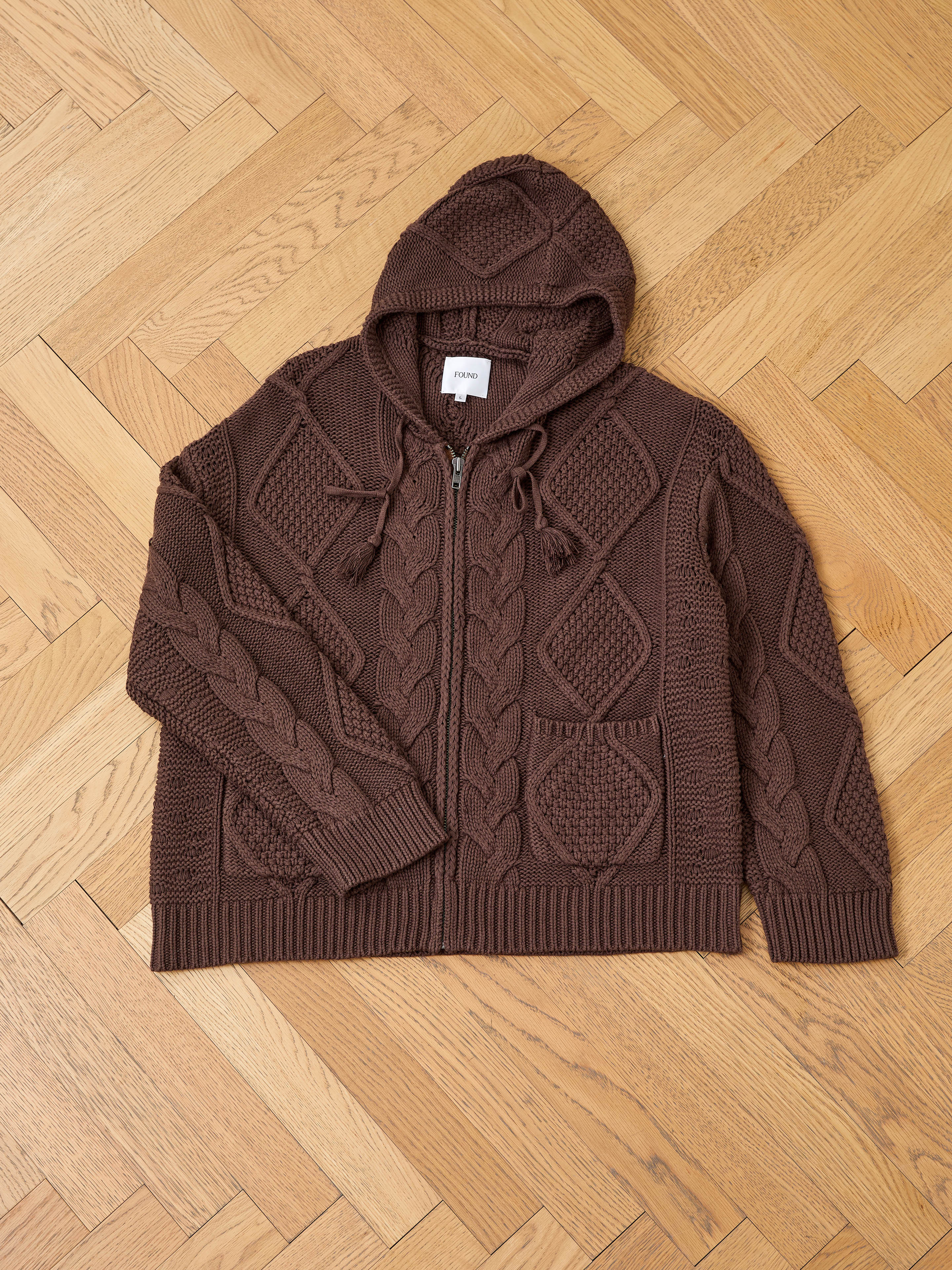 Zip Up Cable Knit Hoodie | Modern Menswear by yycbvcnbmmnbm