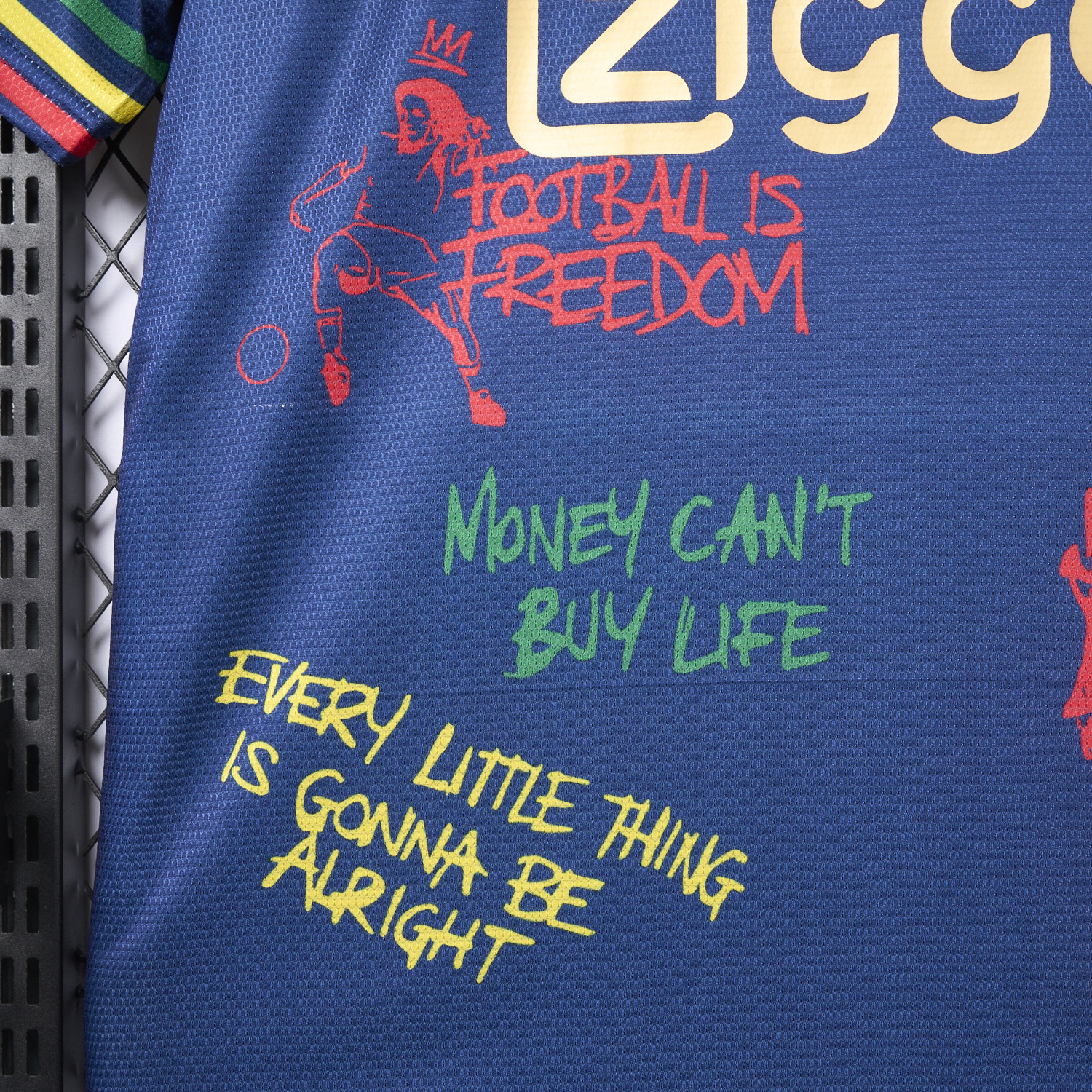 AlphaJersey-Ajax x B-O-B Marly 2025-26 40th Blue Special Edition Jersey - Fans Version