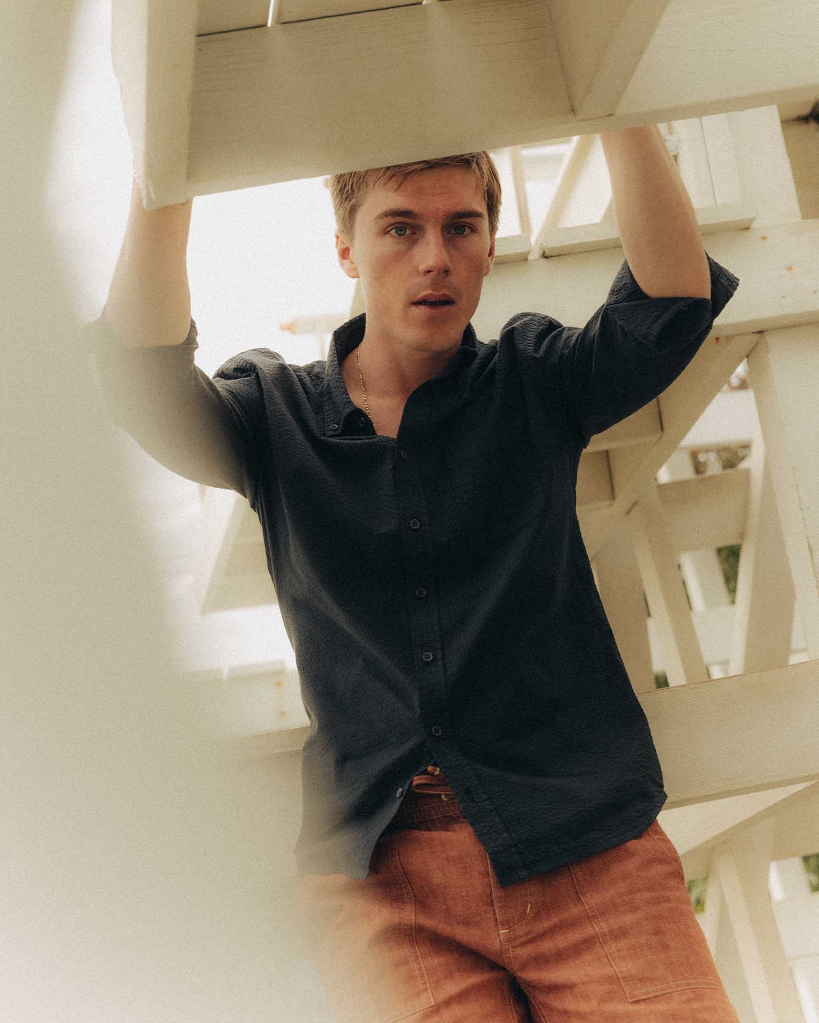 The Jack in Dark Navy Seersucker | Modern Menswear by yycbvcnbmmnbm