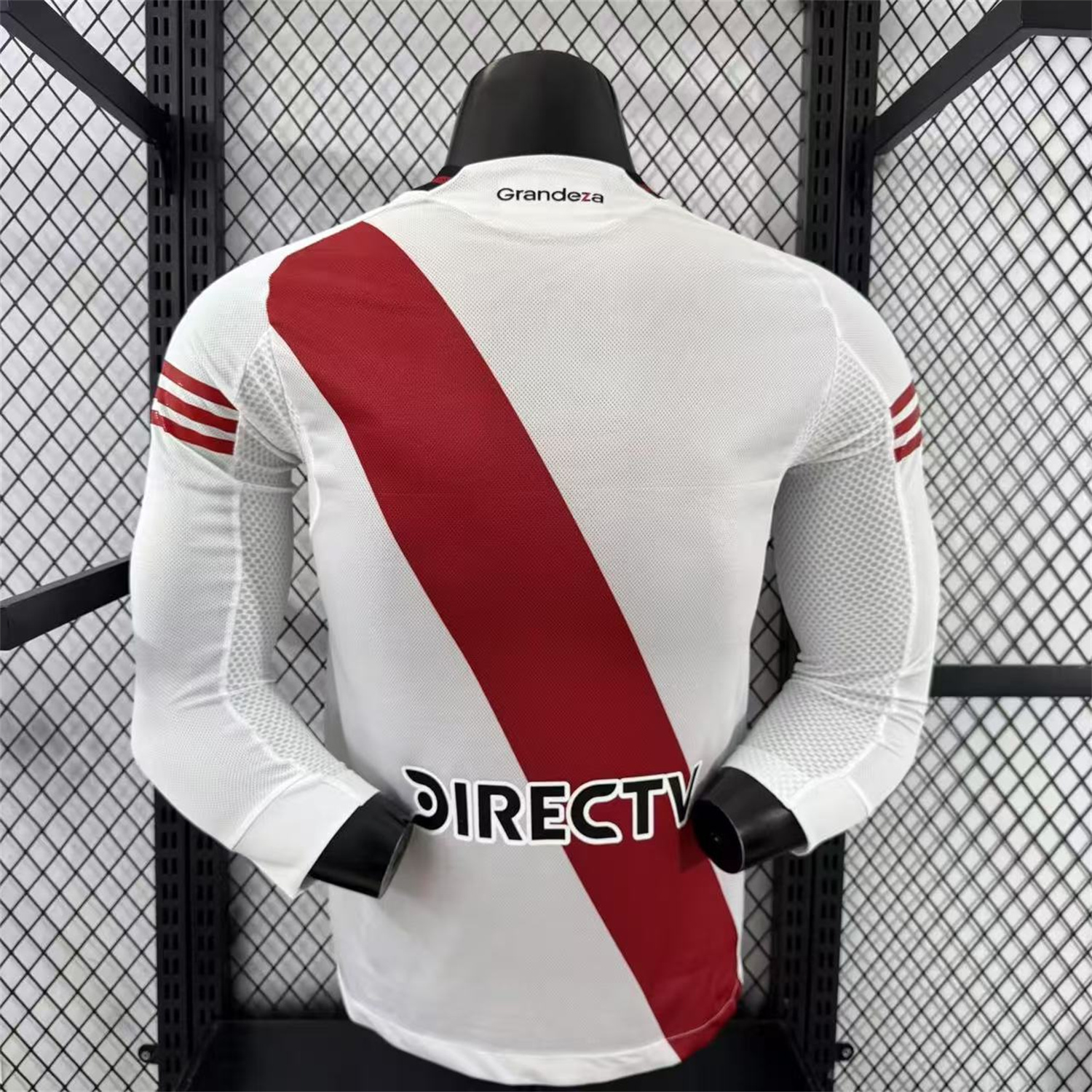 AlphaJersey-River Plate 25-26 Home Long Sleeves Jersey with New Sponsors - Player Version