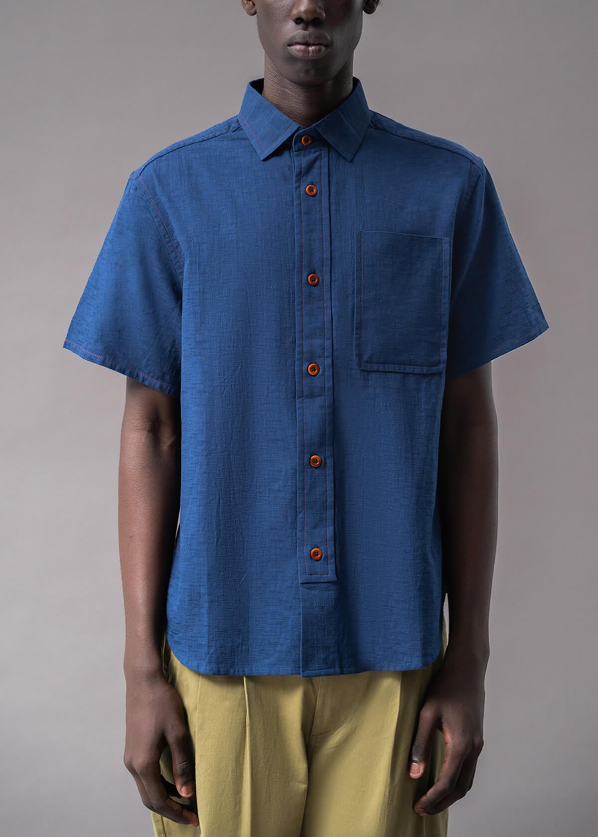 Offset Slub Navy | Modern Menswear by yycbvcnbmmnbm