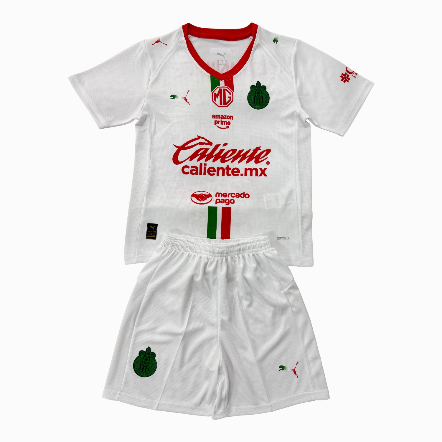 AlphaJersey-Chivas de Guadalajara 25-26 Away White Men's Adult Jersey Set - Fans Version