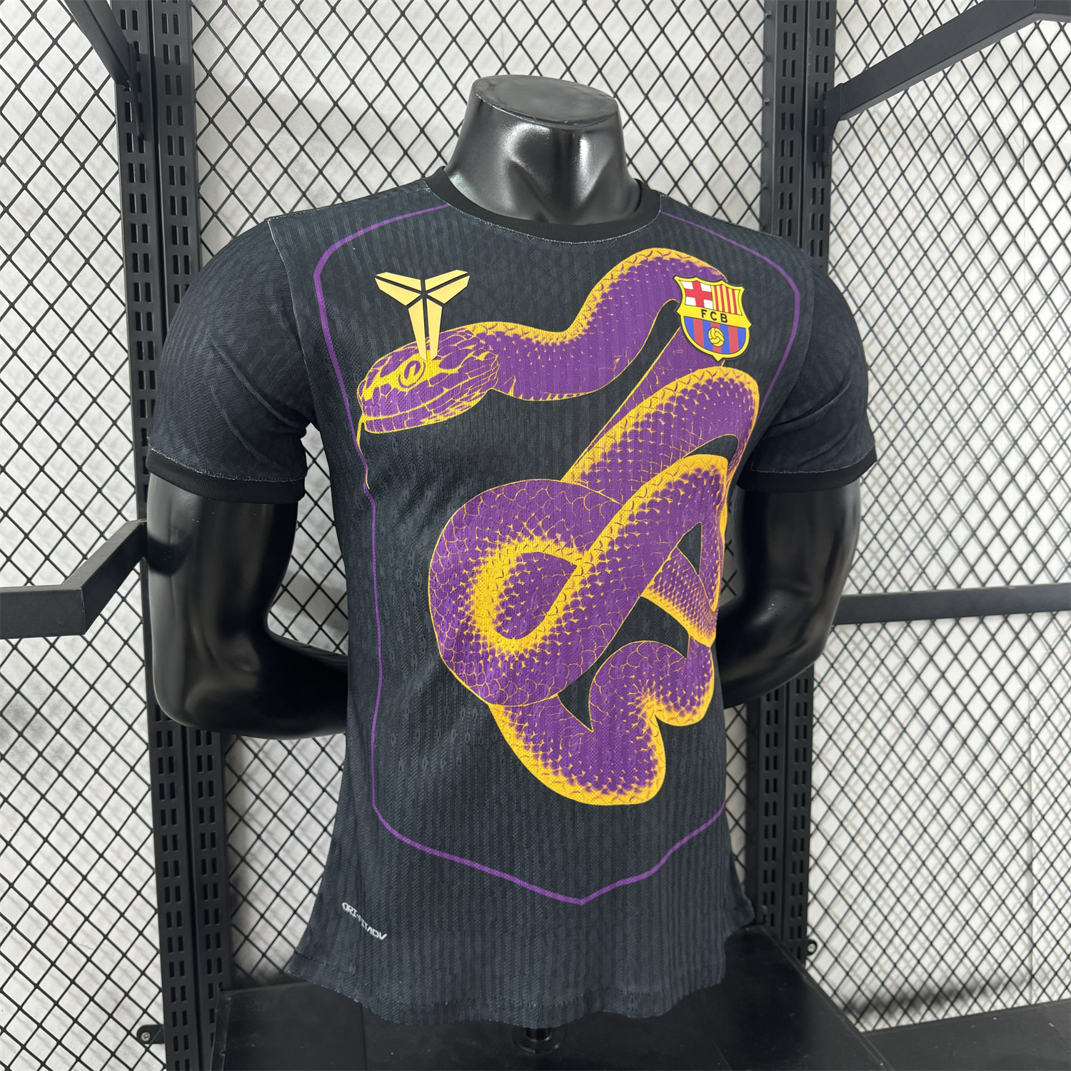 AlphaJersey-Barcelona 25-26 Purple Mamba Snake Black Special Jersey - Player Version