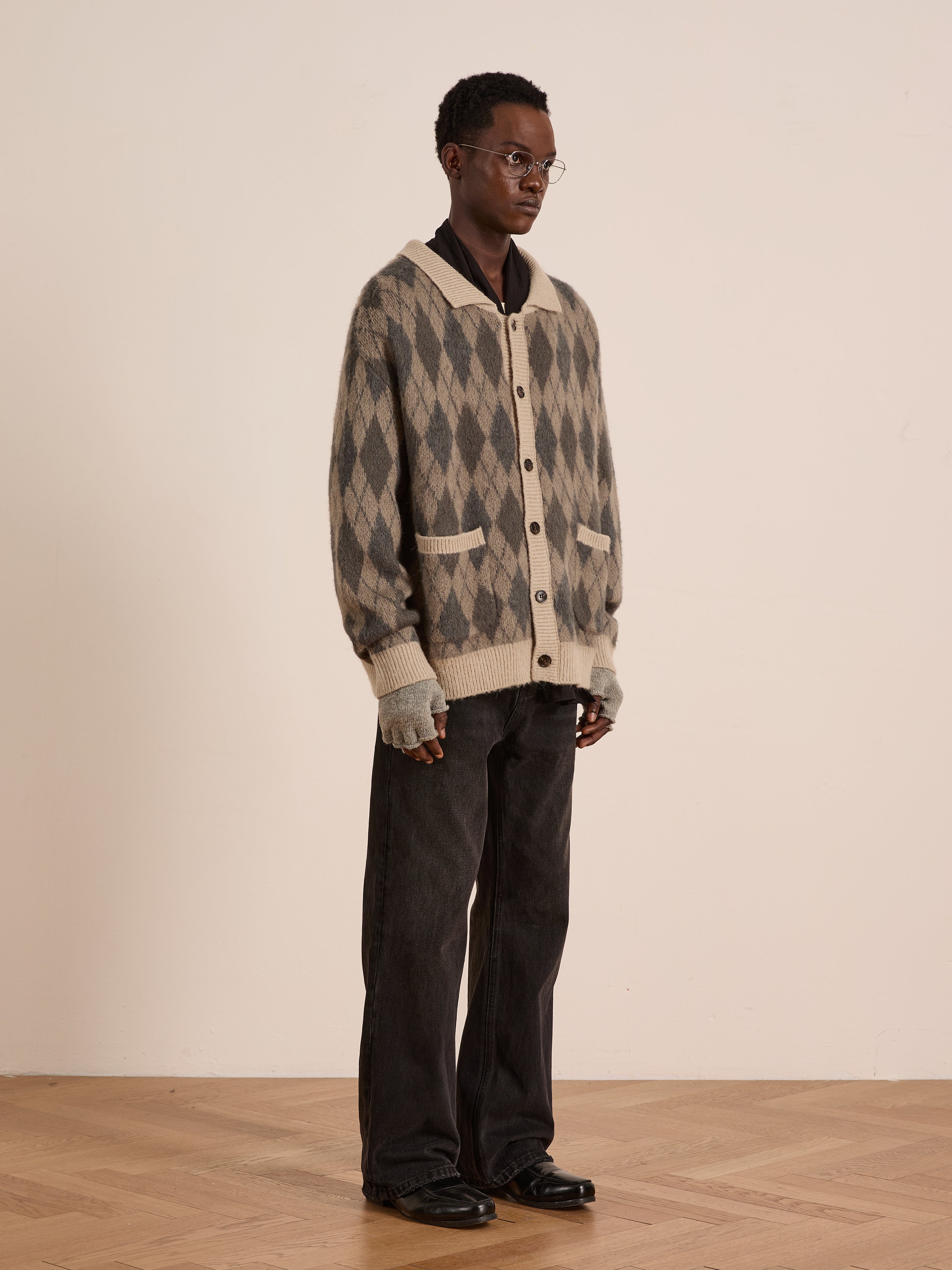 Argyle Cardigan | Modern Menswear by yycbvcnbmmnbm