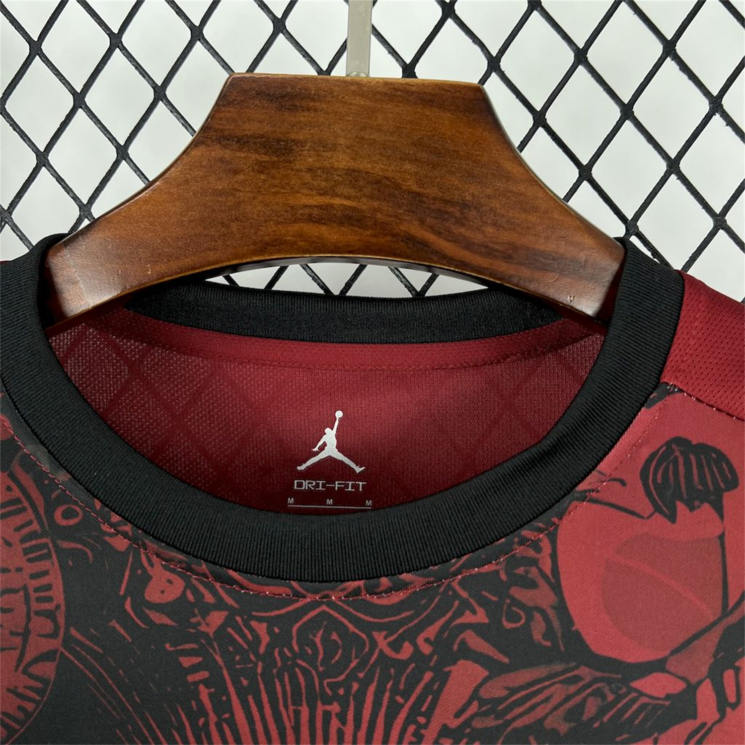 AlphaJersey-Brazil 25-26 Jordan Black Jesus Statue Red Special Jersey - Fans Version