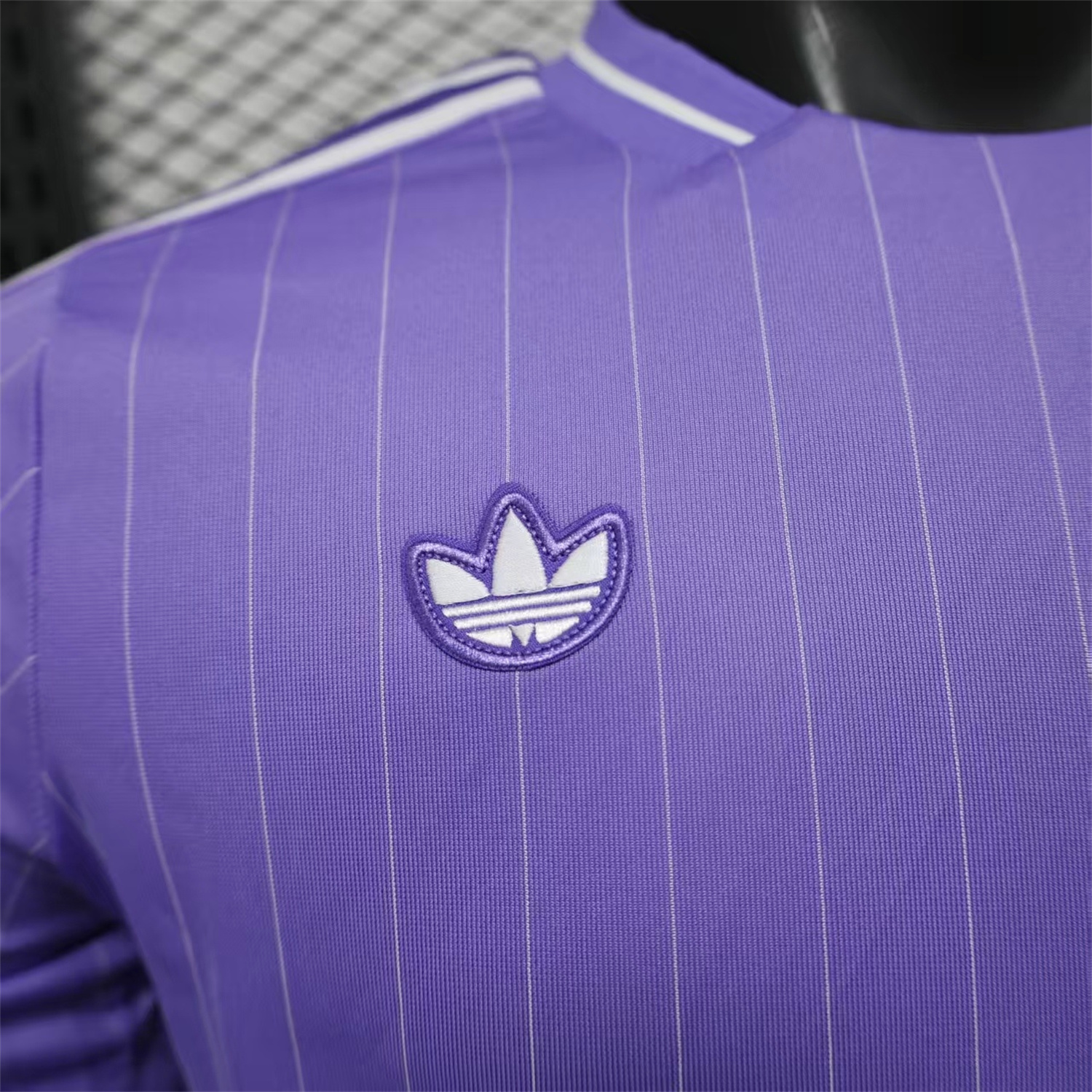 AlphaJersey-Real Madrid 25-26 Icon Range Trefoil Light Purple Travel Jersey - Player Version