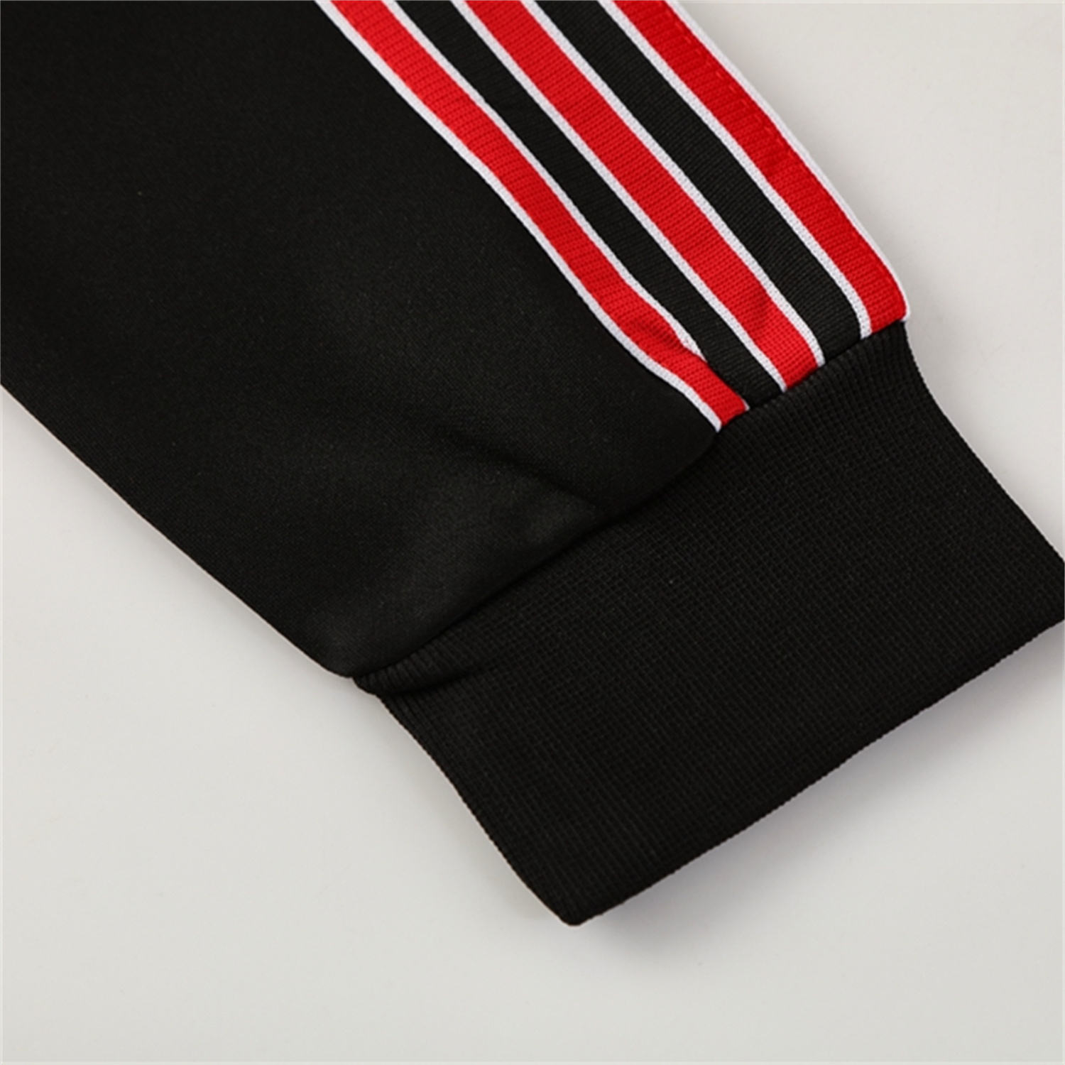 AlphaJersey-Manchester United 25-26 Bring Back 1991 Jacket Training Tracksuit - Black and Red