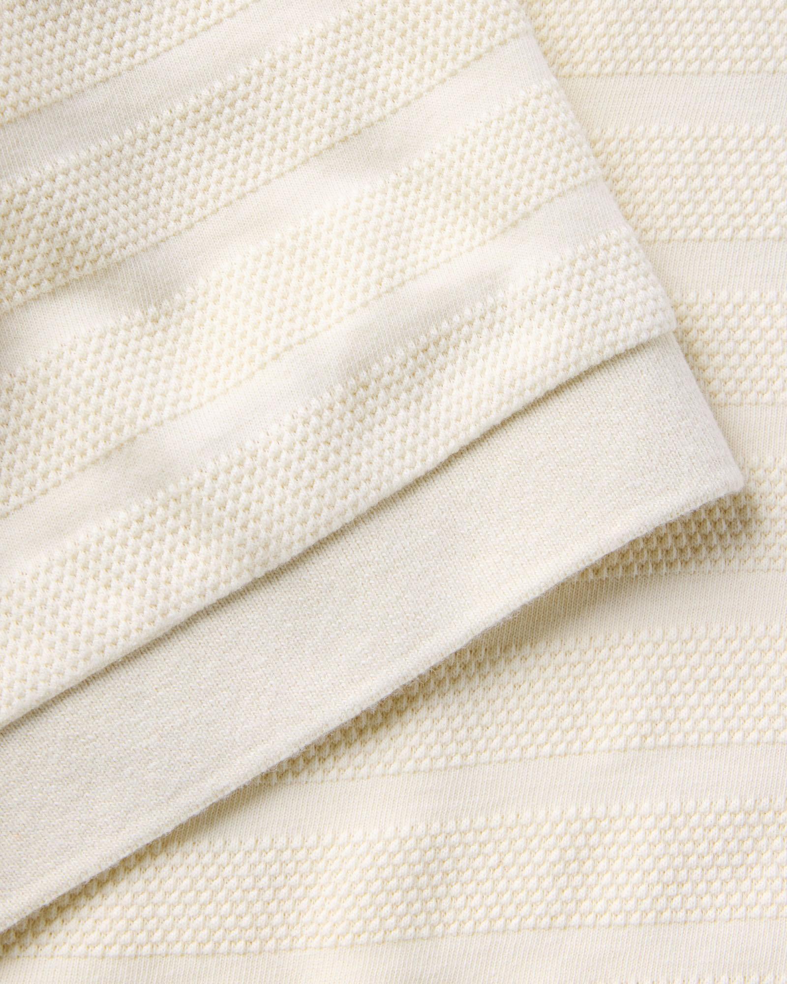 The Bywater Polo in Natural Knit Stripe | Modern Menswear by yycbvcnbmmnbm