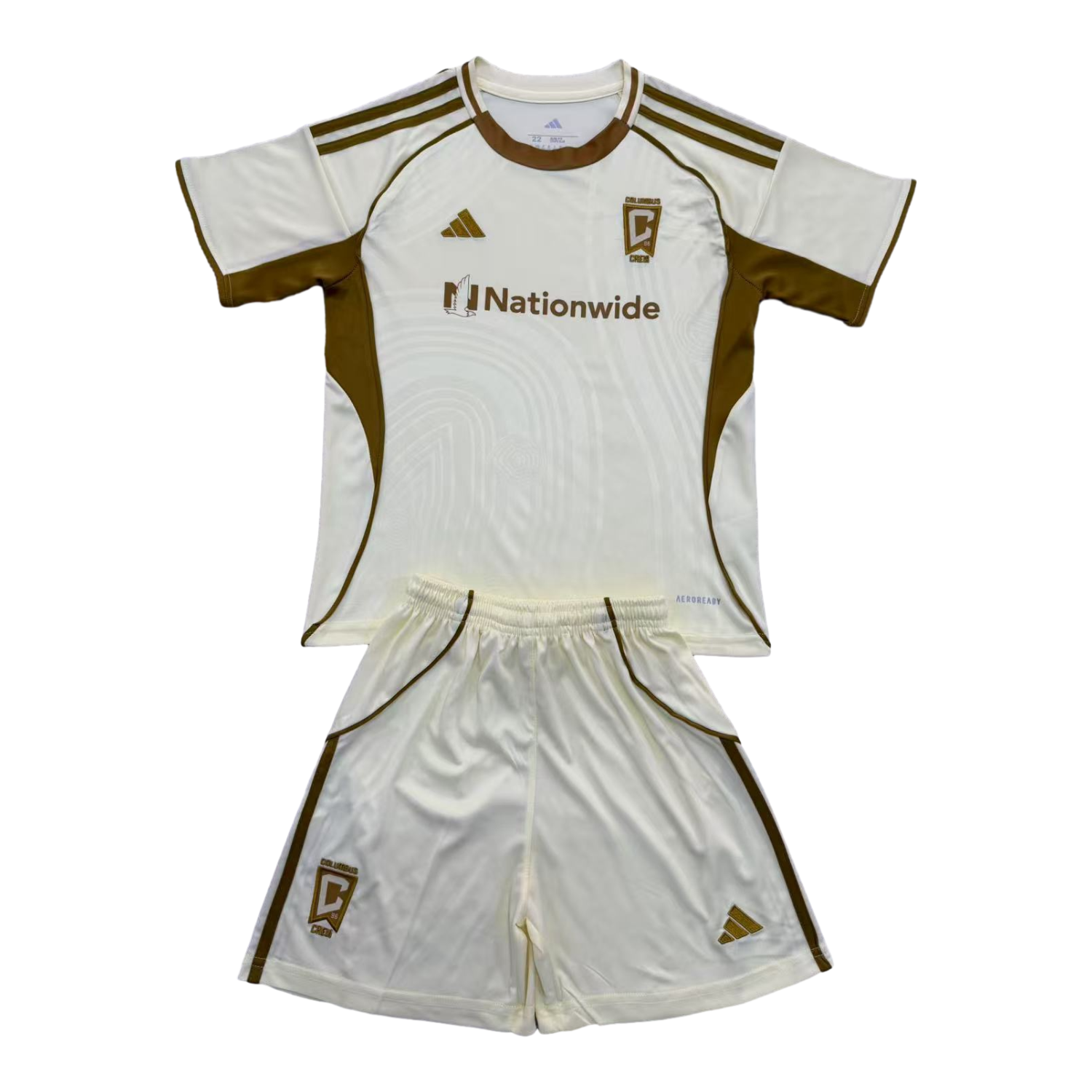AlphaJersey-Columbus Crew 25-26 Light Yellow Pre-Match Training Men's Adult Jersey Set - Fans Version