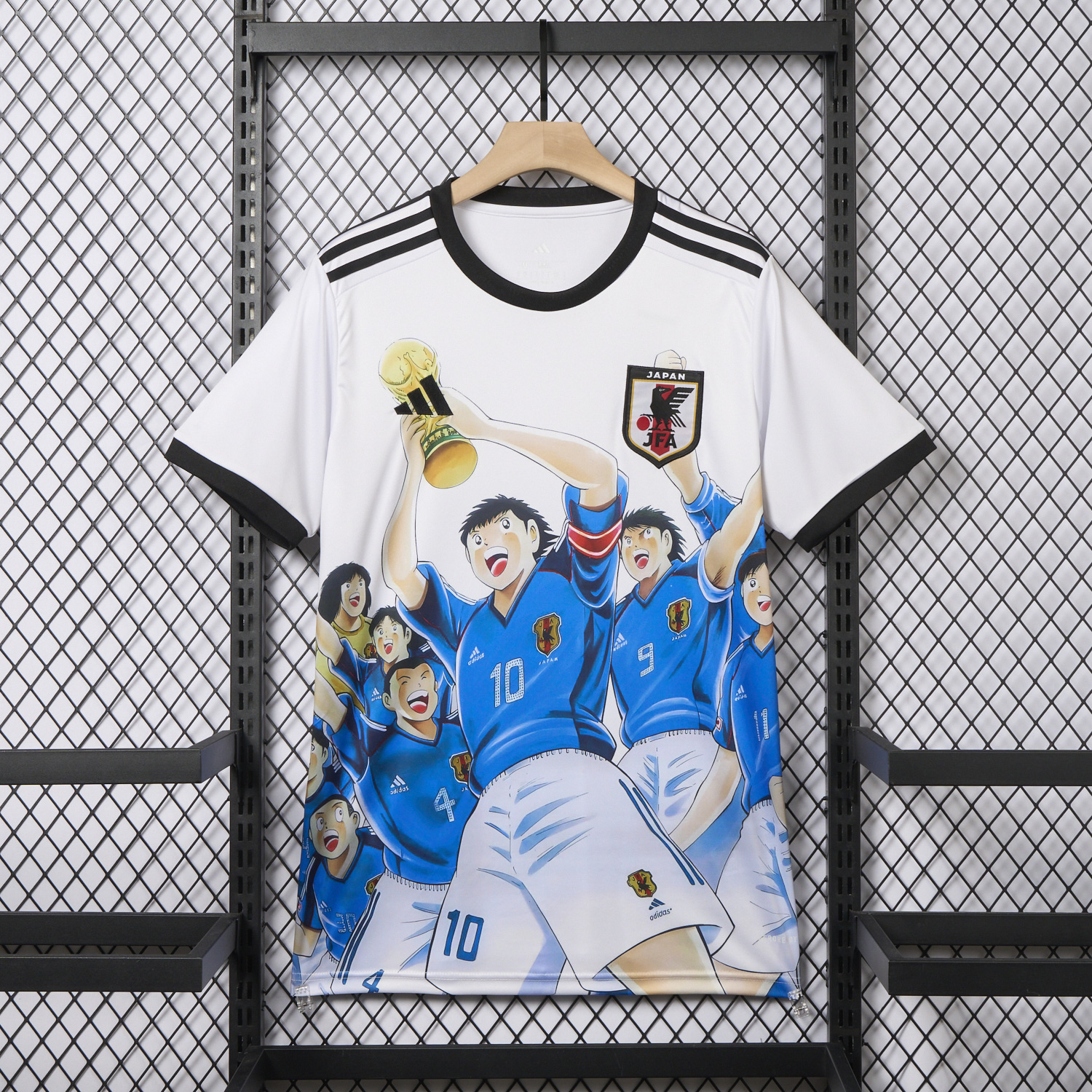AlphaJersey-Japan 25-26 Captain Tsubasa World Cup Champion Special Jersey - Fans Version