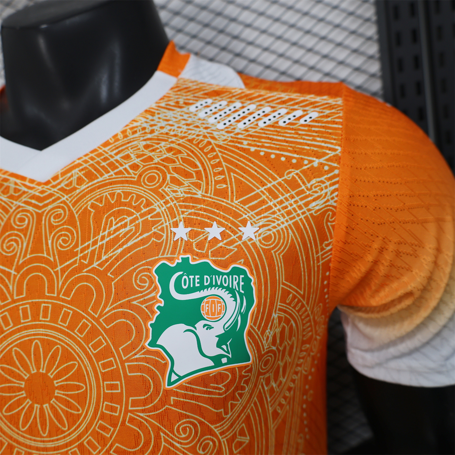 AlphaJersey-Ivory Coast 2026 Orange And White Special Jersey - Player Version