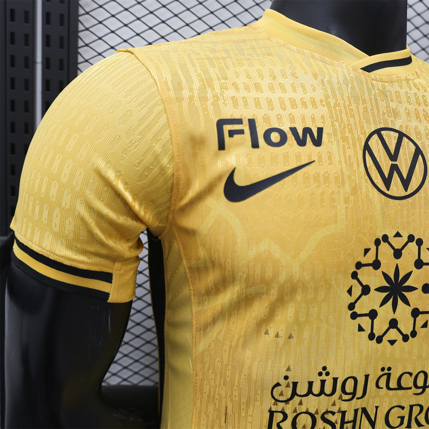 AlphaJersey-Al Ittihad Jeddah United 25-26 Third Yellow Jersey - Player Version