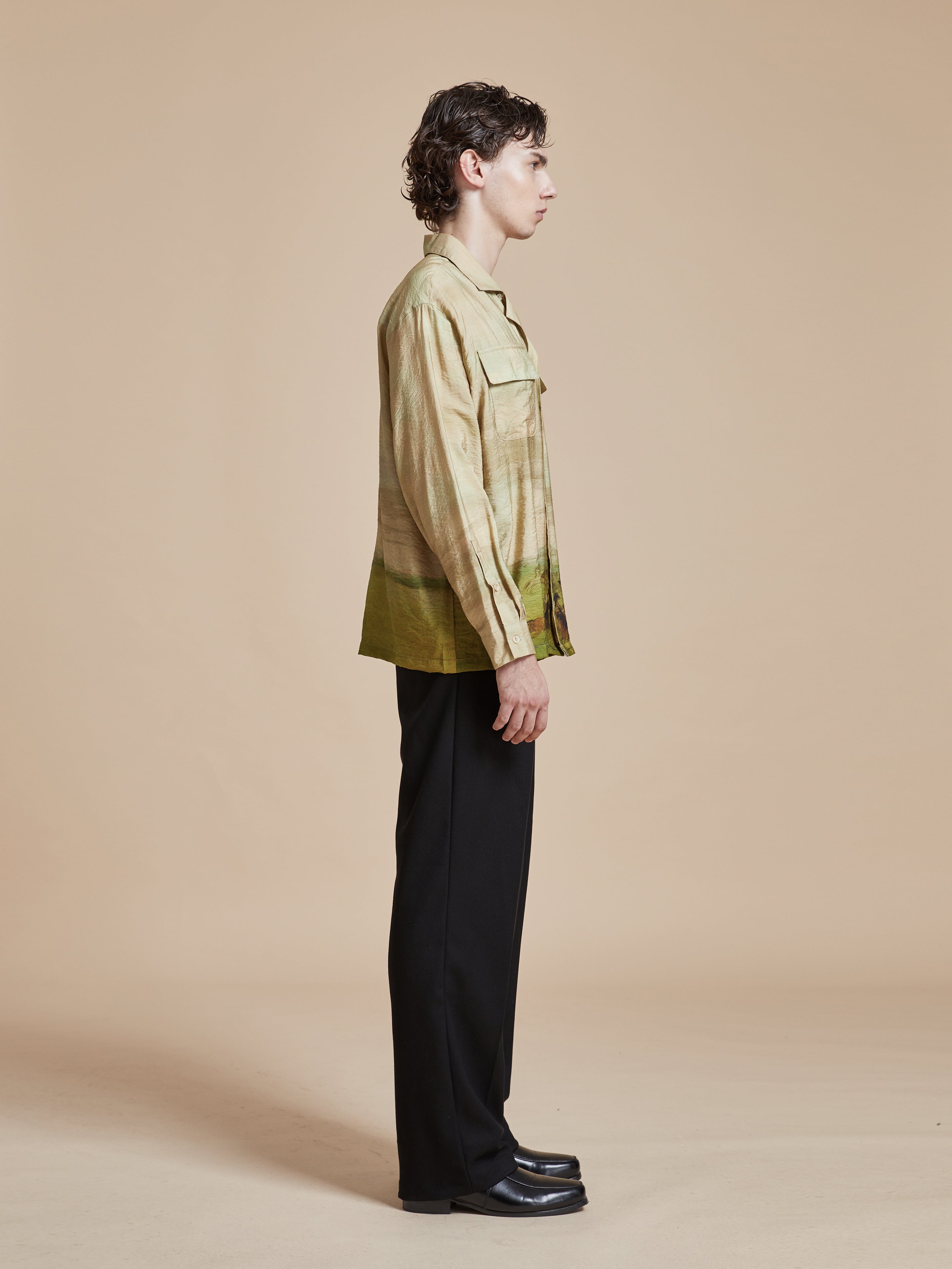 Grasslands Long Sleeve Camp Shirt | Modern Menswear by yycbvcnbmmnbm
