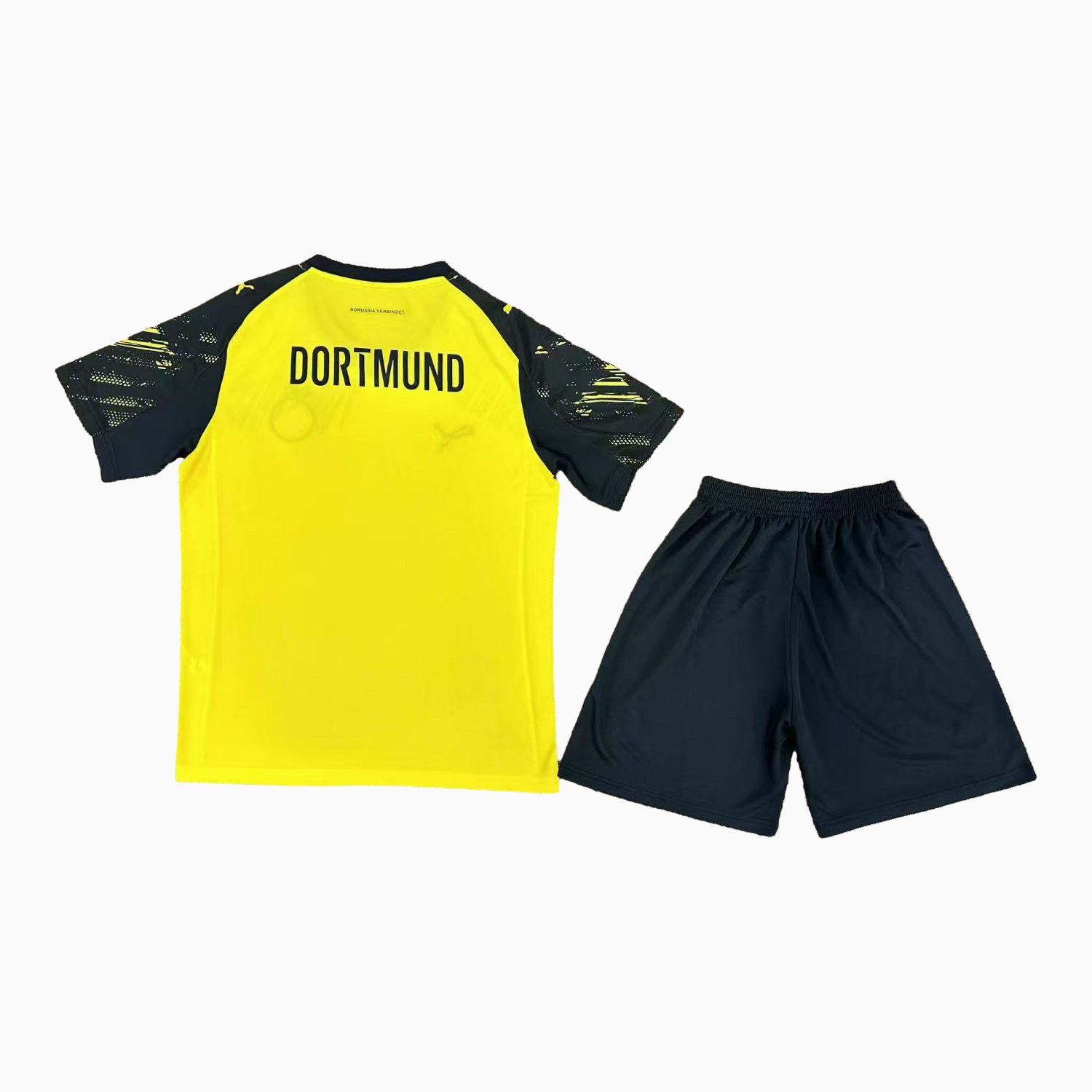 AlphaJersey-Dortmund 2025 Home Unsponsored Men's Adult Jersey Set - Fans Version