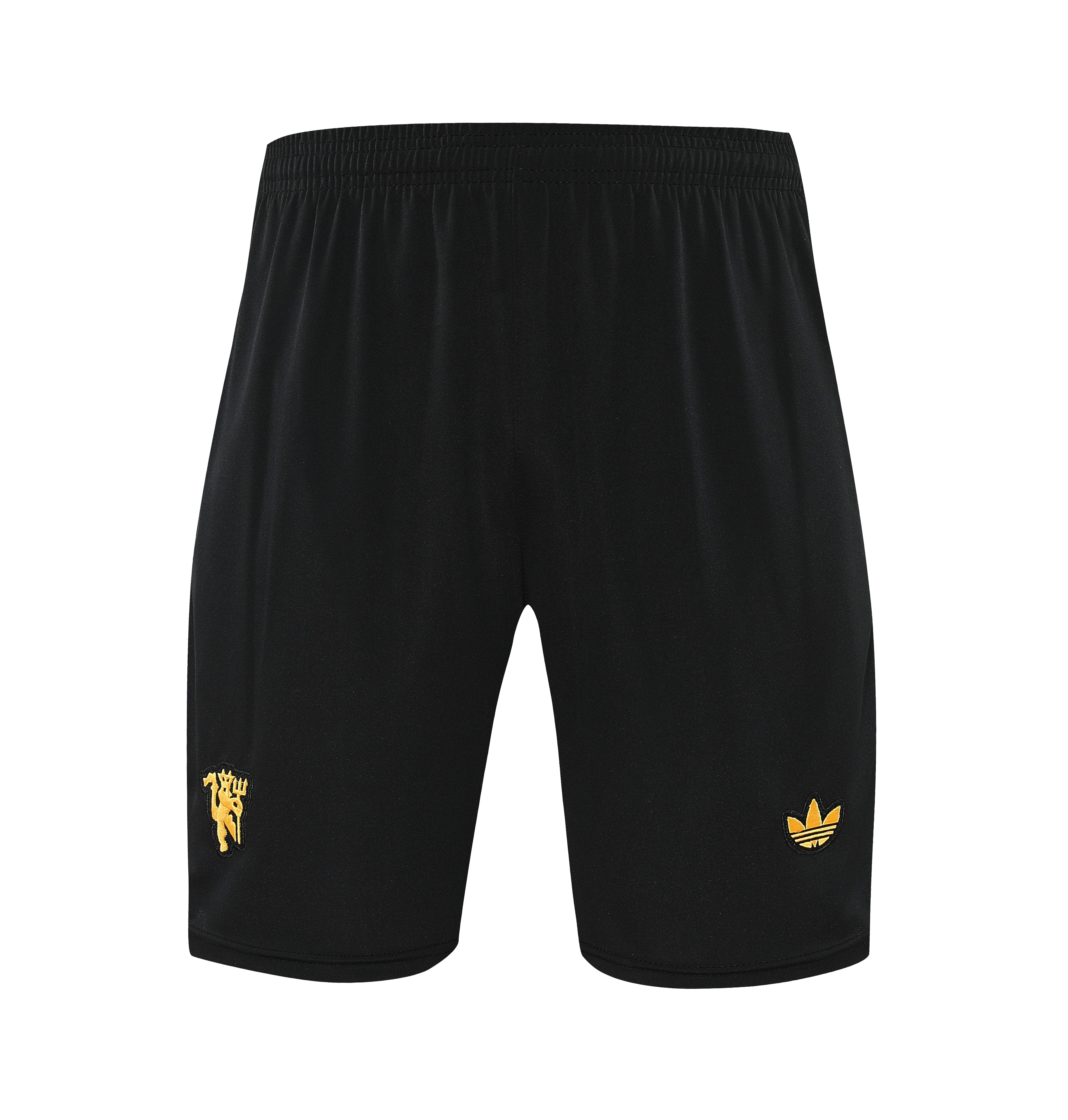 AlphaJersey-Manchester United 25-26 Trefoil Travel Short-Sleeve Training Set - Black Top & Black Shorts