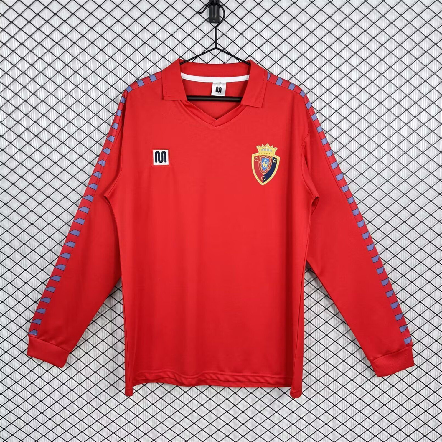 AlphaJersey-Retro Osasuna 1983-84 Home Long Sleeves Jersey