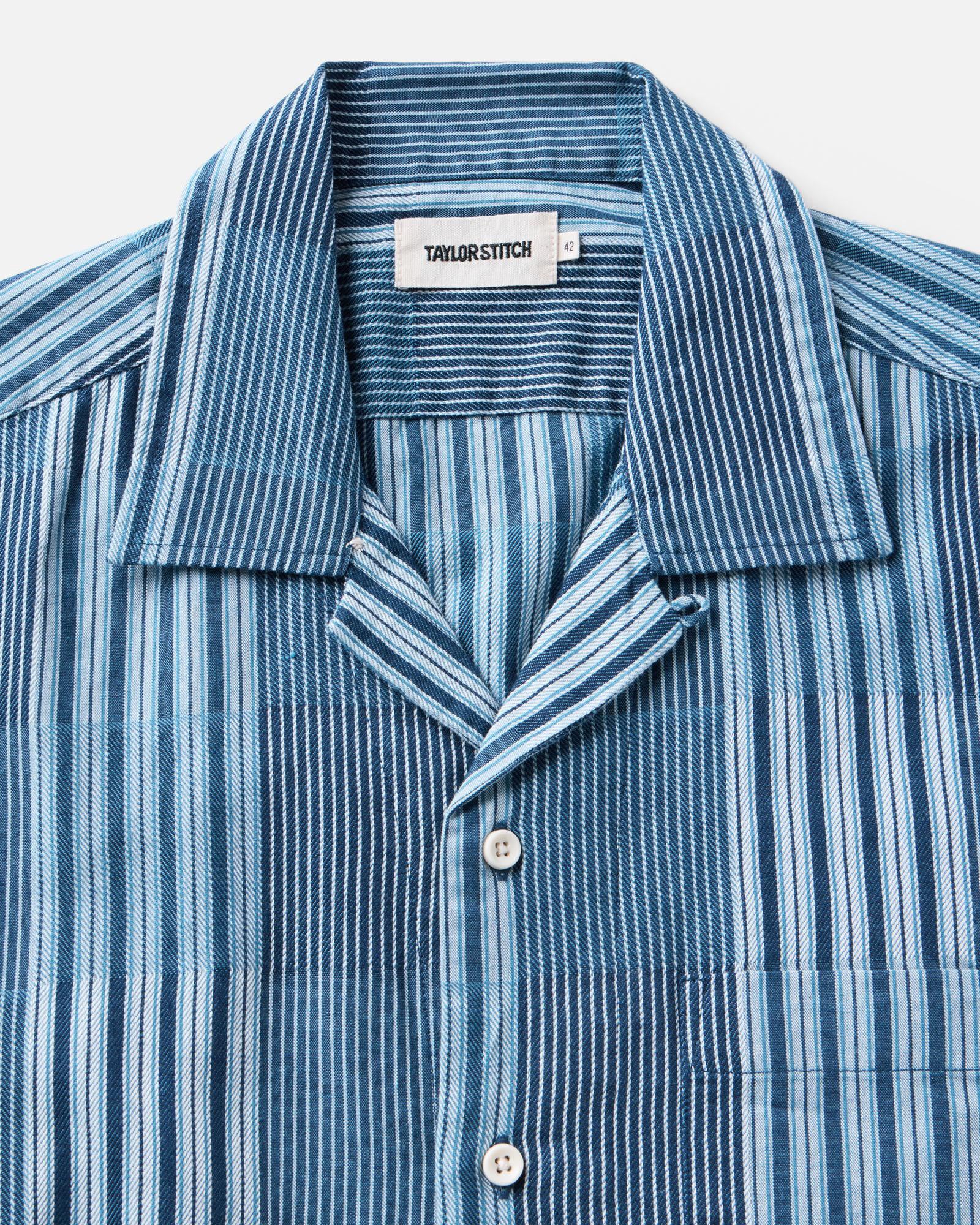 The Hawthorne Shirt in Indigo Patchwork | Modern Menswear by yycbvcnbmmnbm