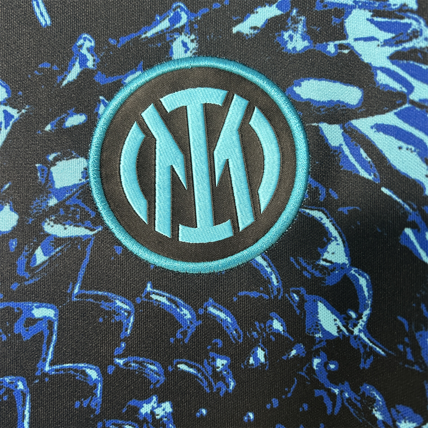 AlphaJersey-Inter Milan 25-26 Blue Snake Pattern Pre-Match Training Jersey - Fans Version