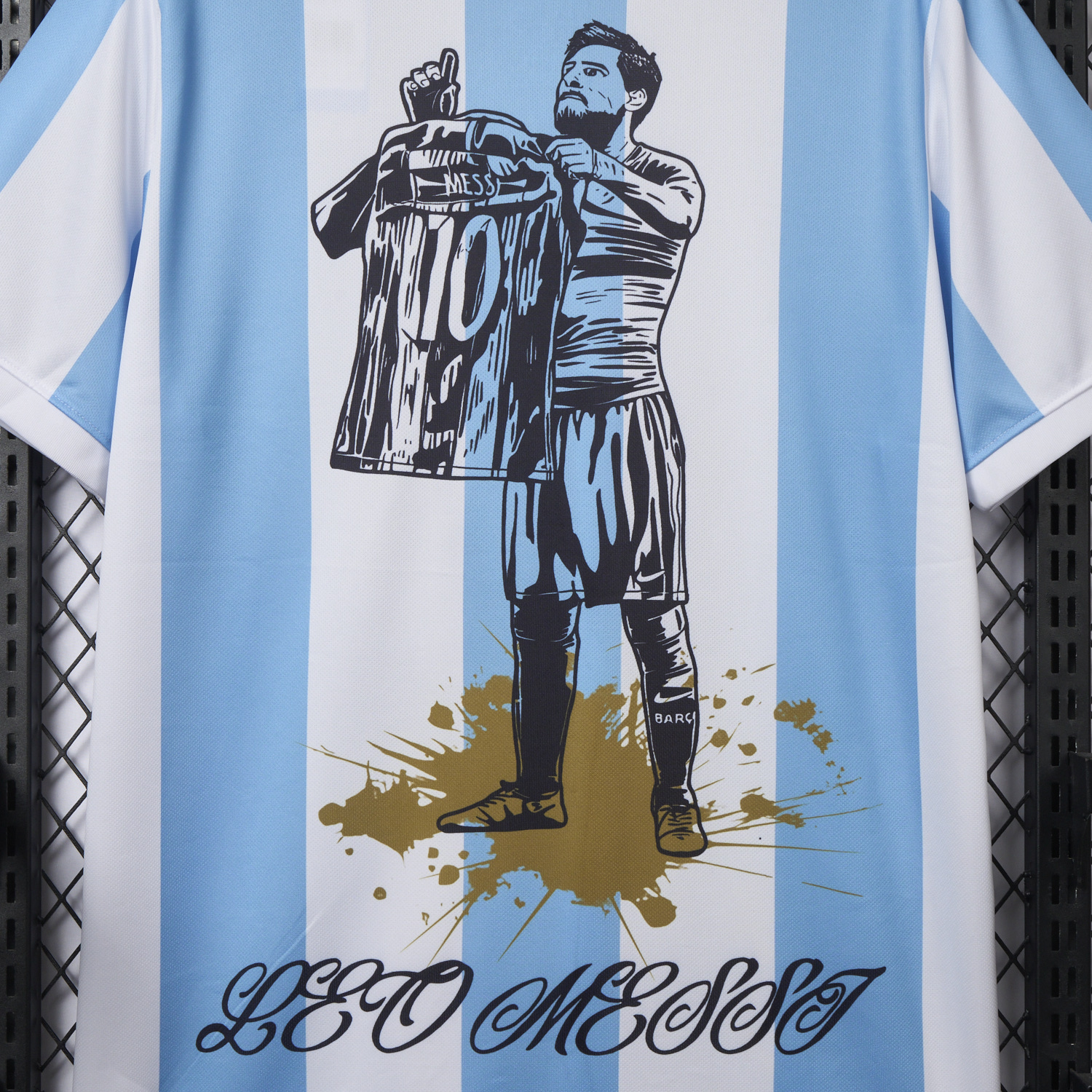 AlphaJersey-Argentina 25-26 50th Anniversary Messi Graffiti Special Jersey - Fans Version