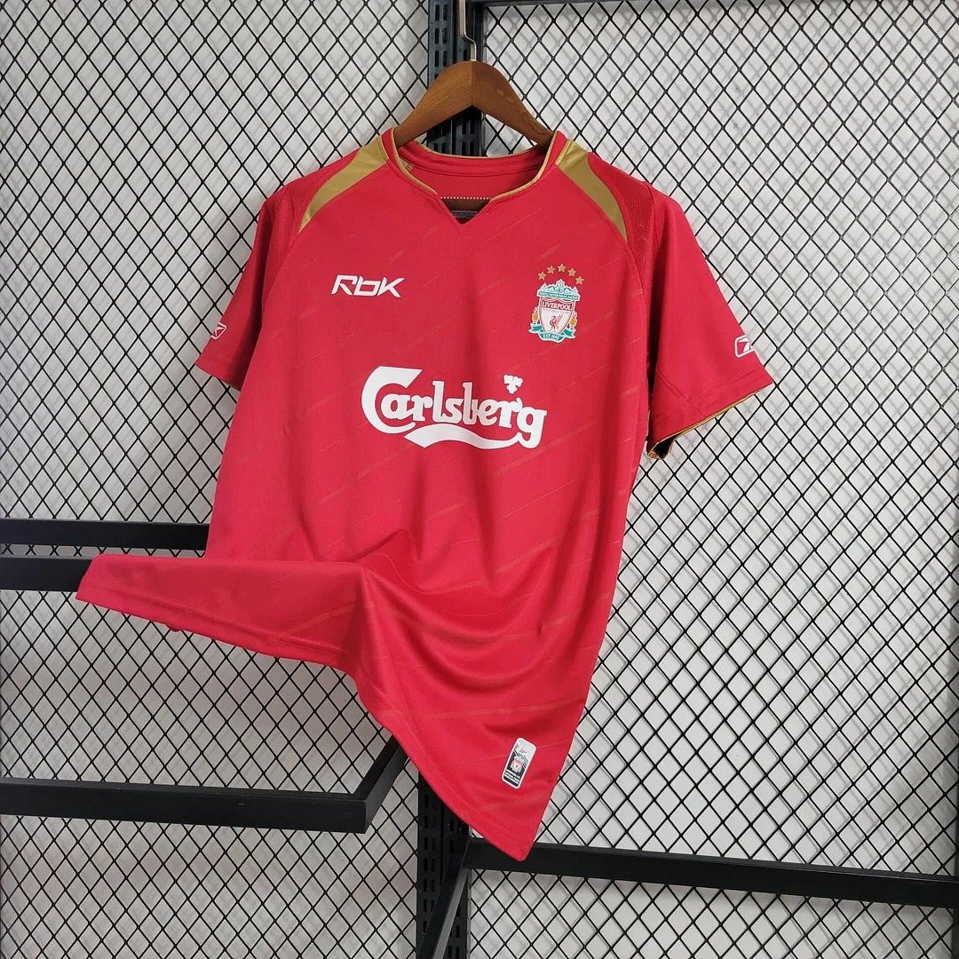 AlphaJersey-Retro Liver.pool 2005-06 European Home Stadium Jersey
