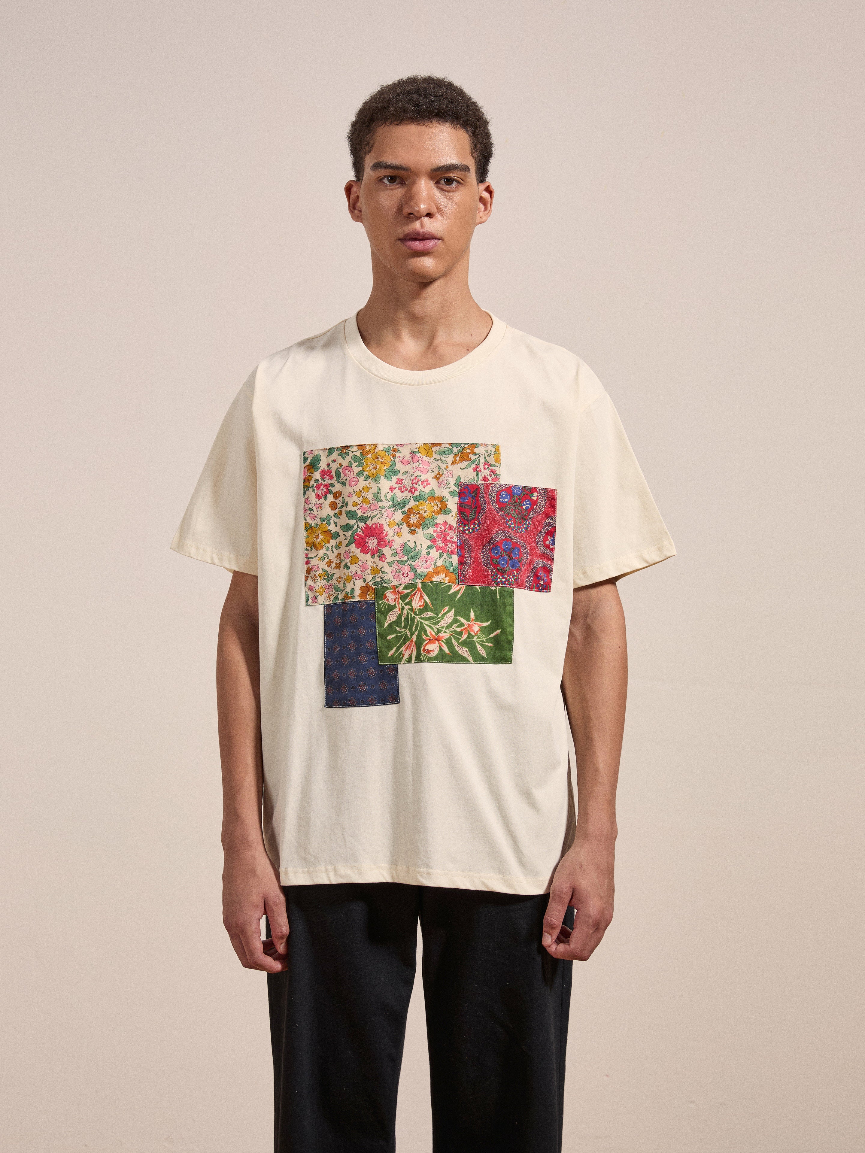 Patchwork Tee | Modern Menswear by yycbvcnbmmnbm