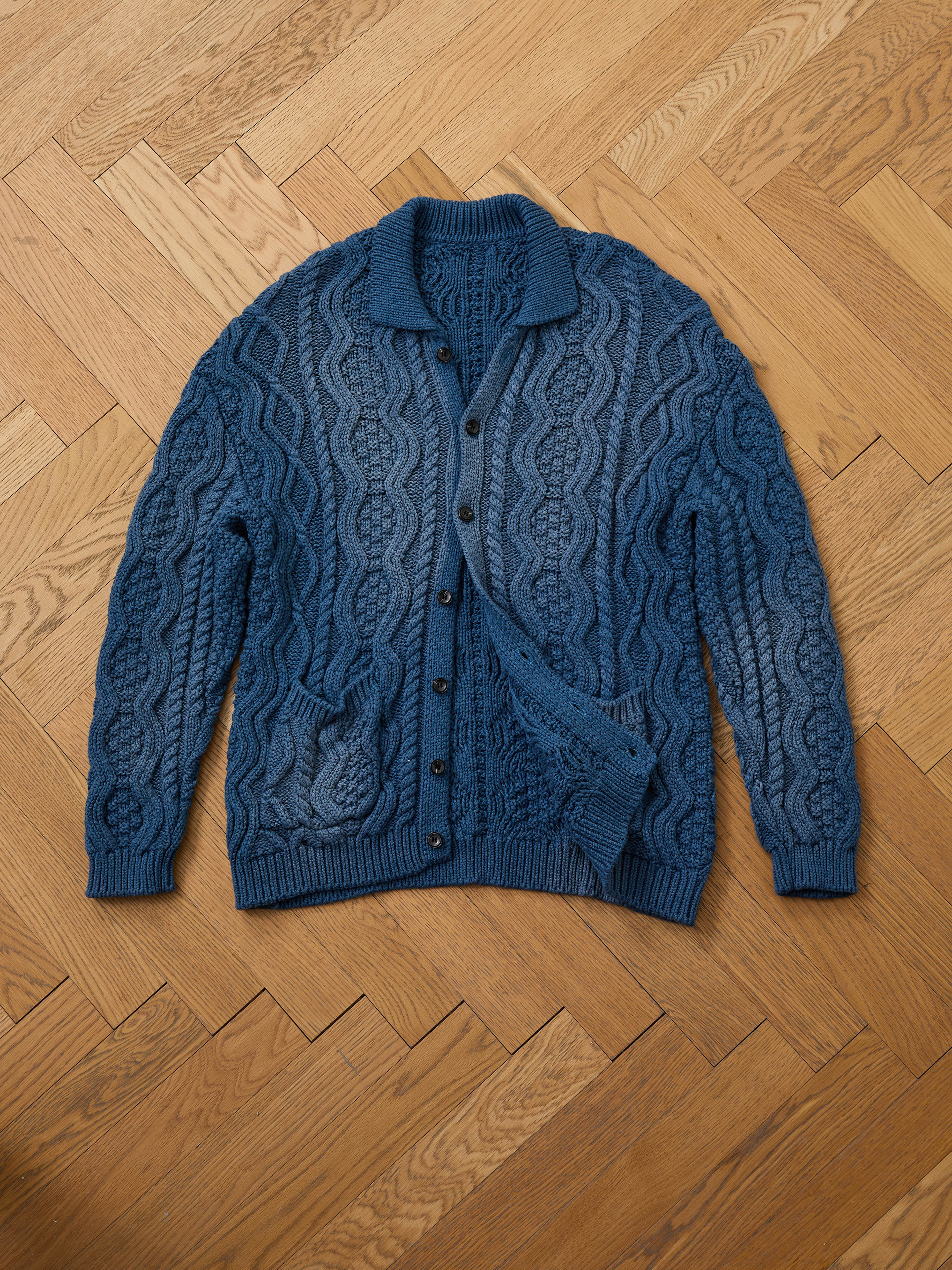 Cable Knit Buttoned Cardigan | Modern Menswear by yycbvcnbmmnbm