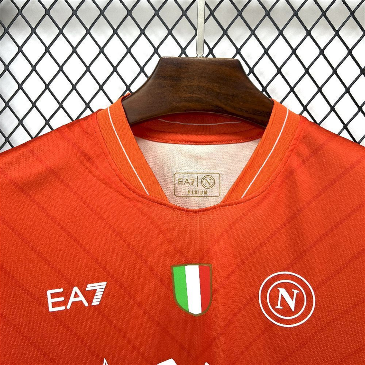 AlphaJersey-Napoli 25-26 Goalkeeper Orange Jersey - Fans Version