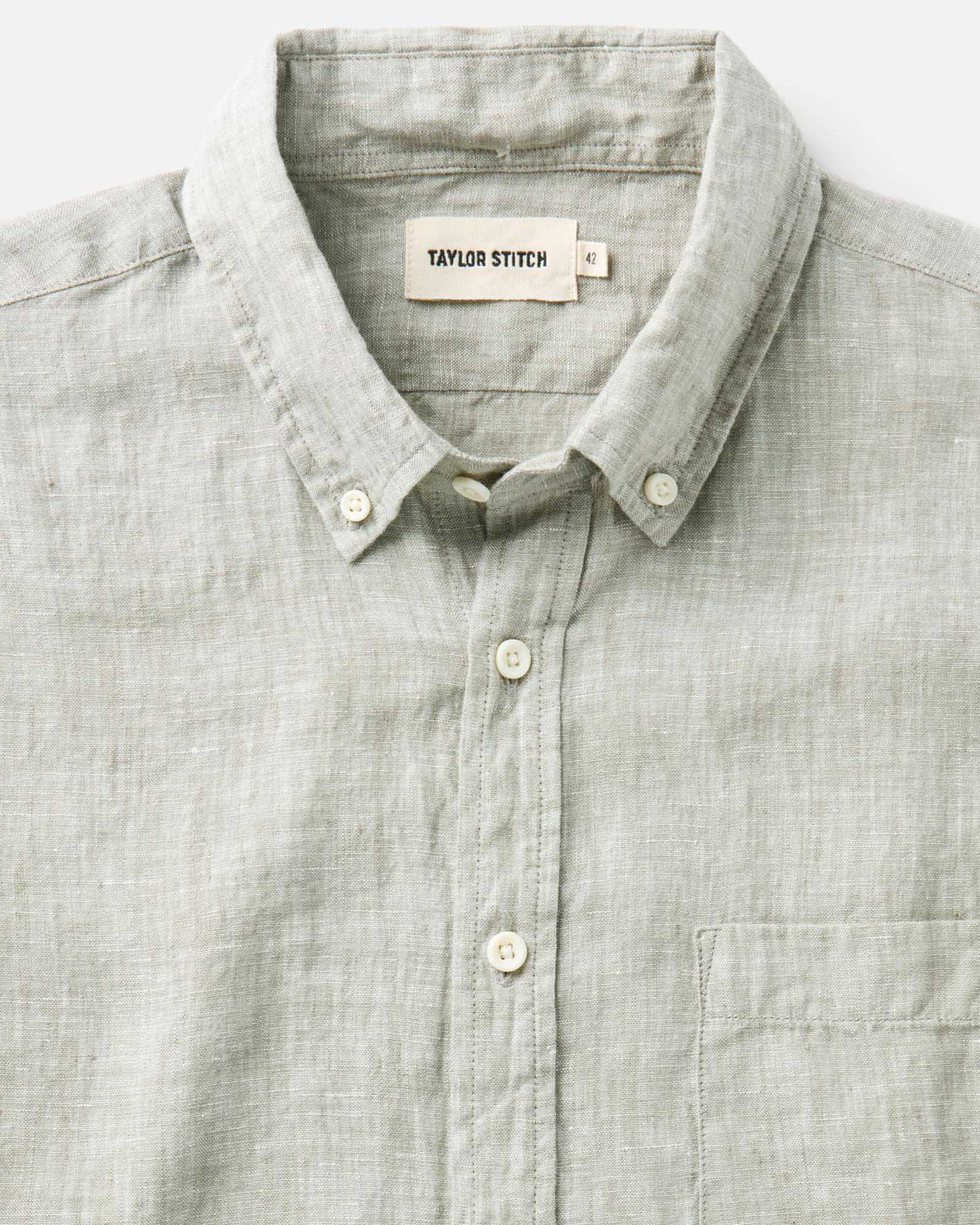 The Short Sleeve Jack in Sage Linen | Modern Menswear by yycbvcnbmmnbm