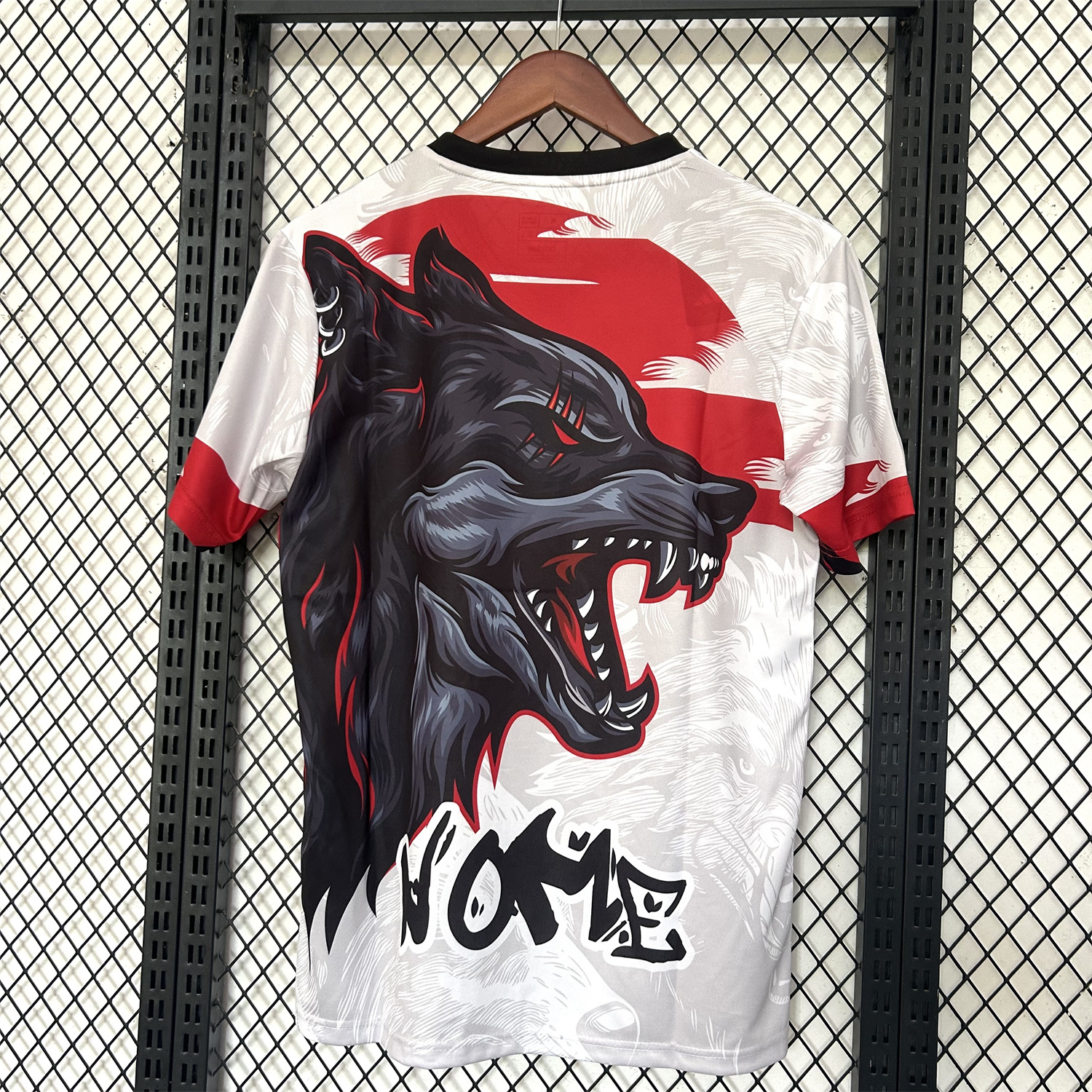 AlphaJersey-Japan 25-26 Black Wolf Fur White Special Jersey - Fans Version