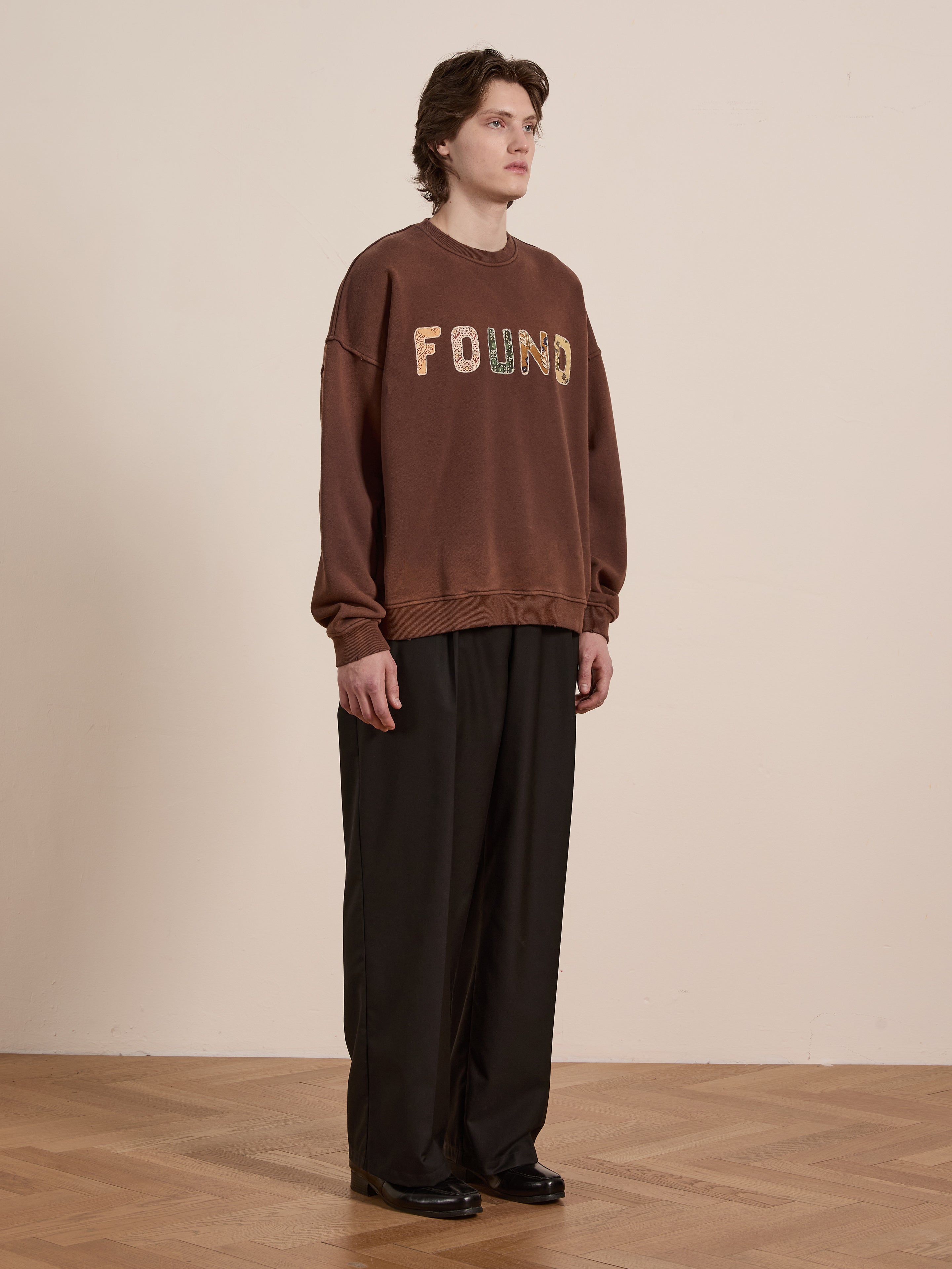 Patterned Logo Crewneck | Modern Menswear by yycbvcnbmmnbm