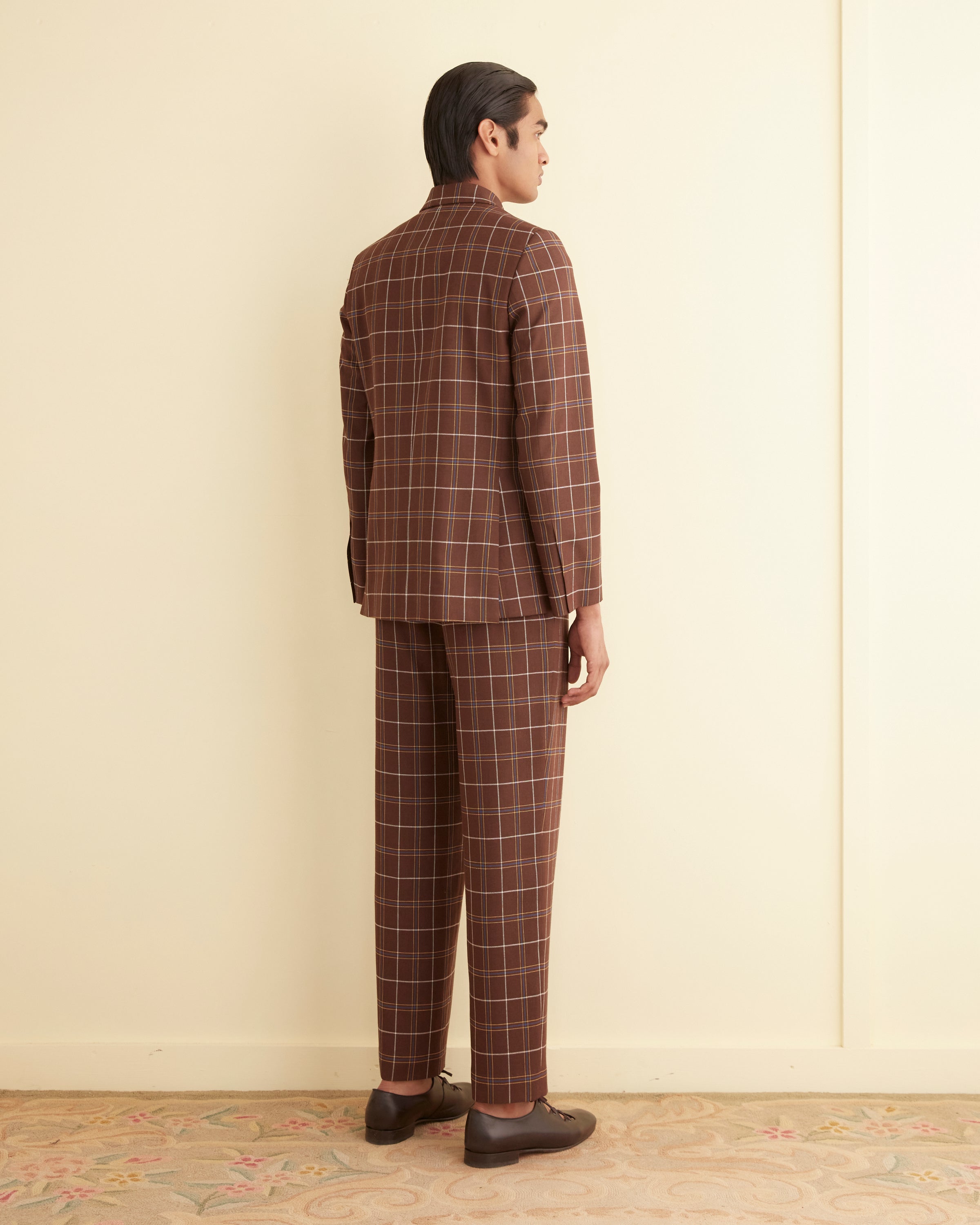 Dunham Plaid Double-Breasted Suit Jacket | Modern Menswear by yycbvcnbmmnbm