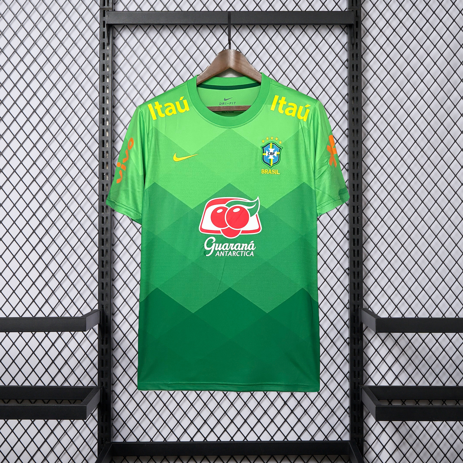 AlphaJersey-Retro Brazil 2022 Pre-Match Green Special Jersey
