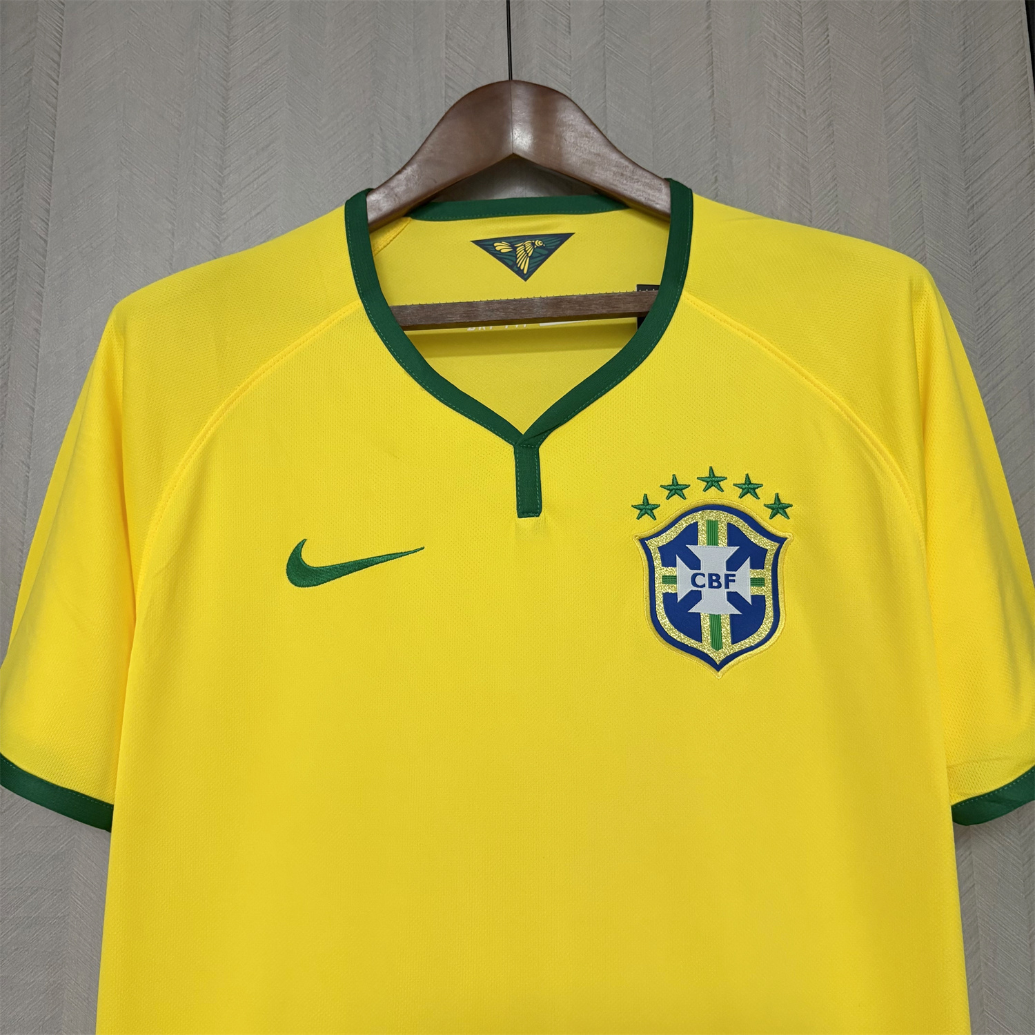 AlphaJersey-Retro Brazil 2014 Home Jersey