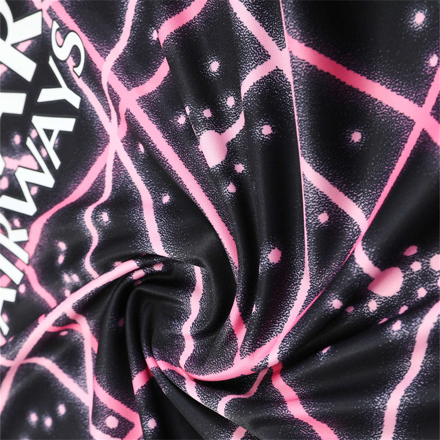AlphaJersey-Paris Saint-Germain PSG 25-26 Vest Training Set - Pink Fluorescent Rays Black Vest & Black Shorts