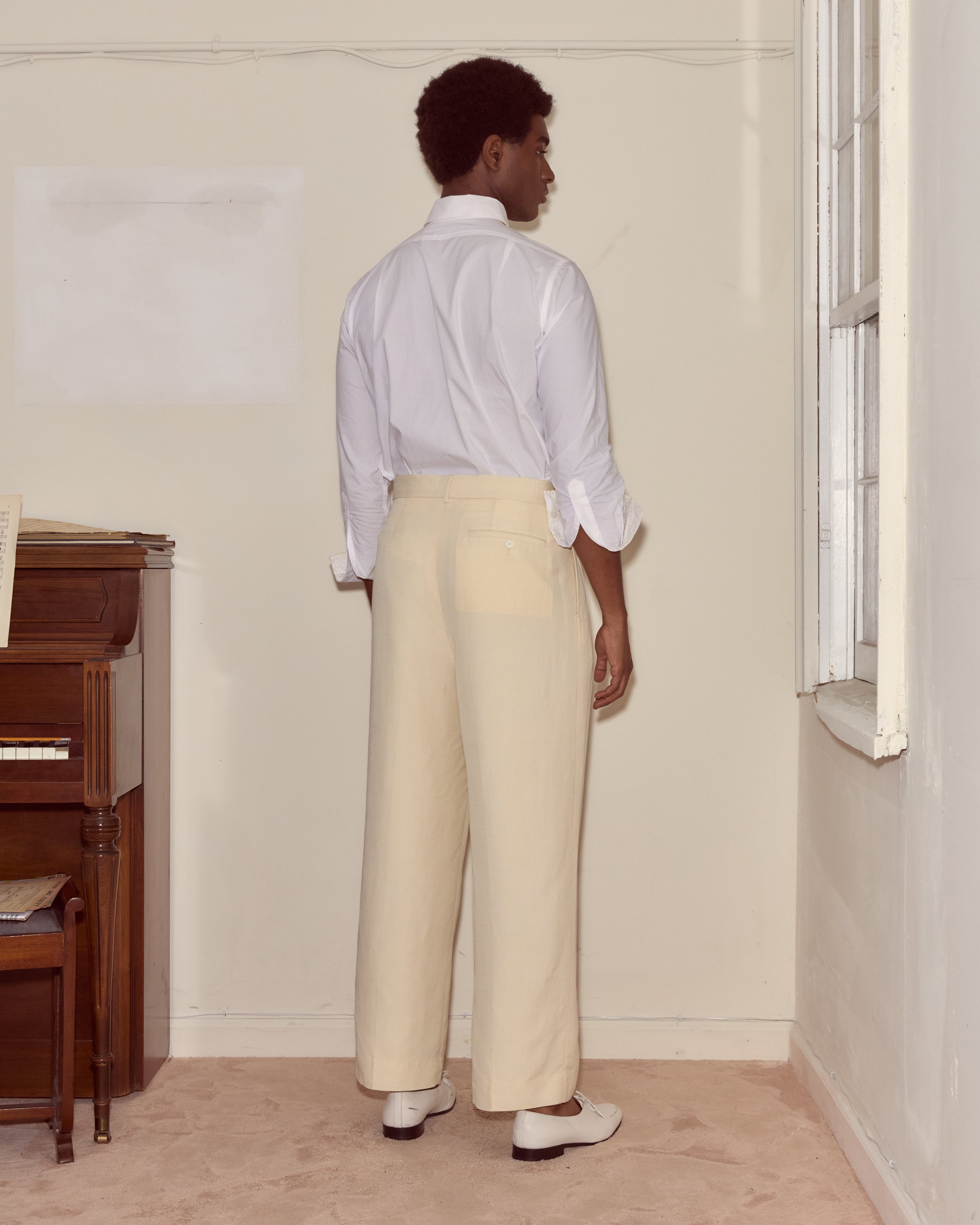 Slub Weave Trousers | Modern Menswear by yycbvcnbmmnbm