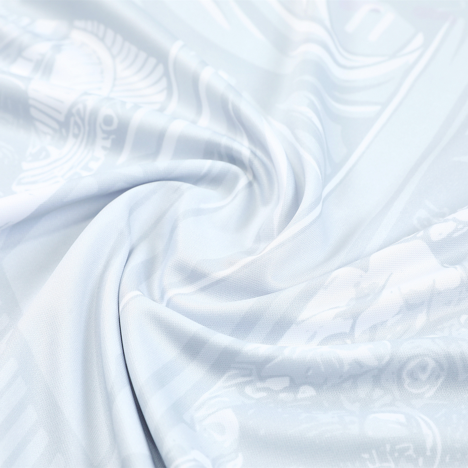 AlphaJersey-Brazil 25-26 White Jesus Statue Short-Sleeve Training Set - White Top & Black Shorts