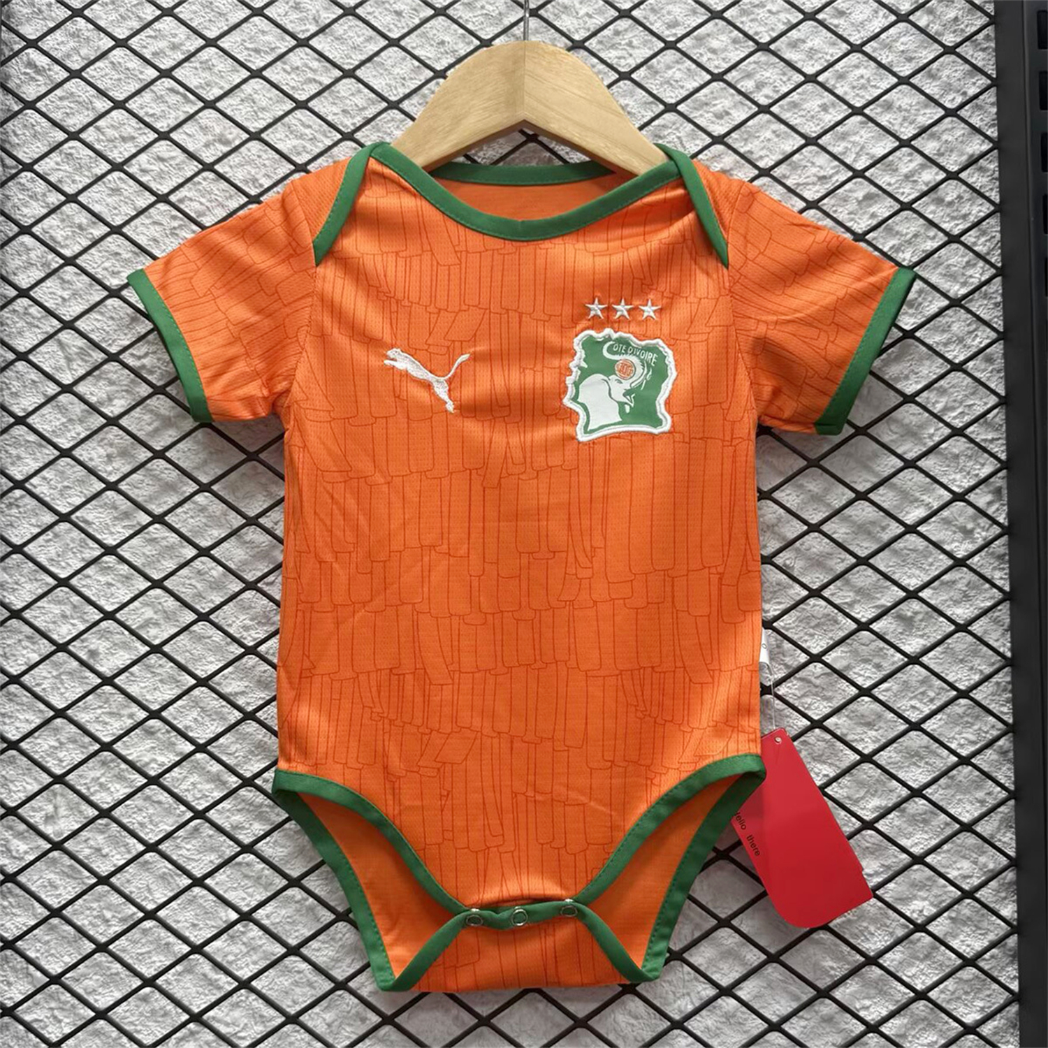 AlphaJersey-Ivory Coast 2026 Home Baby Crawling Suit