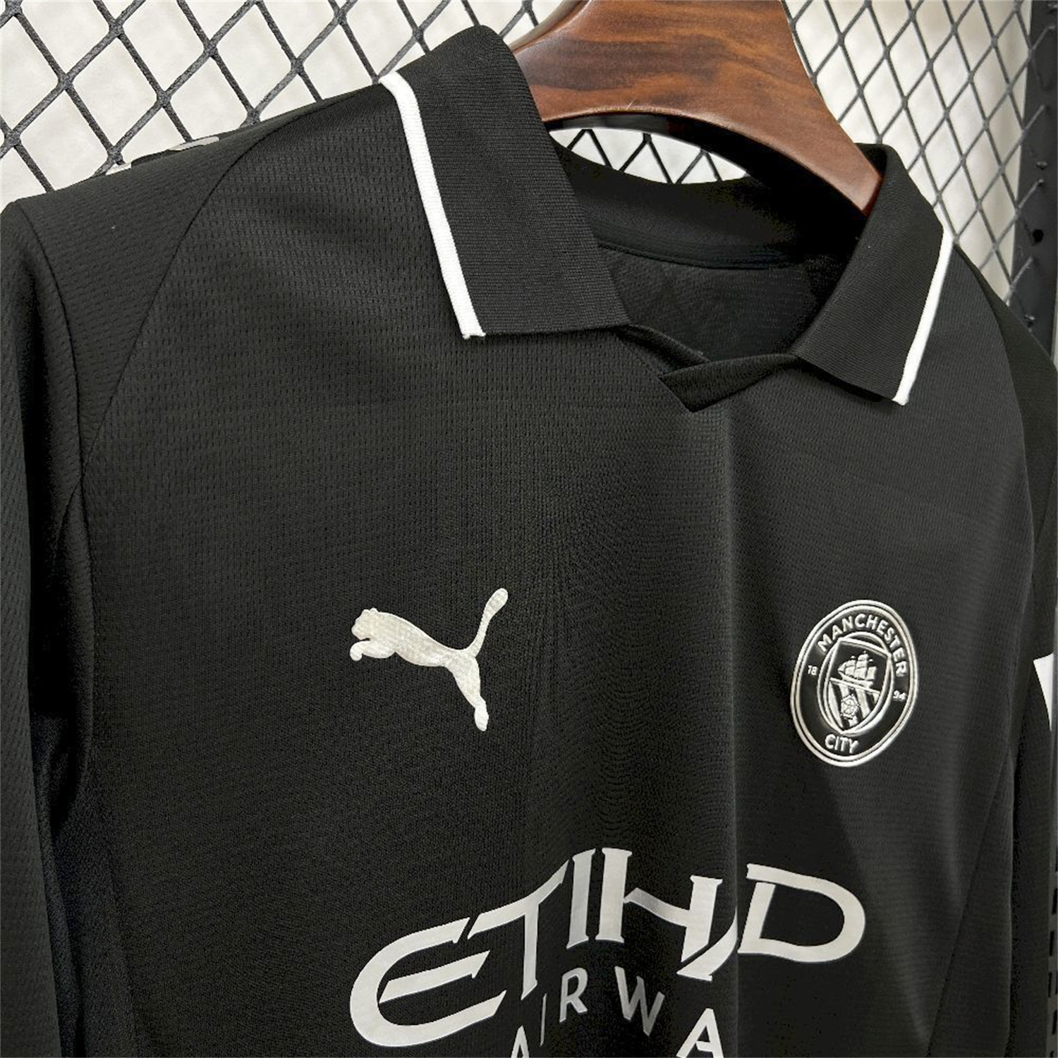 AlphaJersey-Manchester City 25-26 Away Long Sleeves Black Jersey - Fans Version