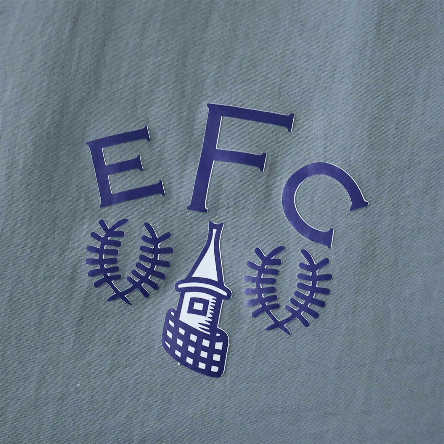 AlphaJersey-Everton 1988-89 Retro Style Double Sided Reversible Windbreaker - White & Grey