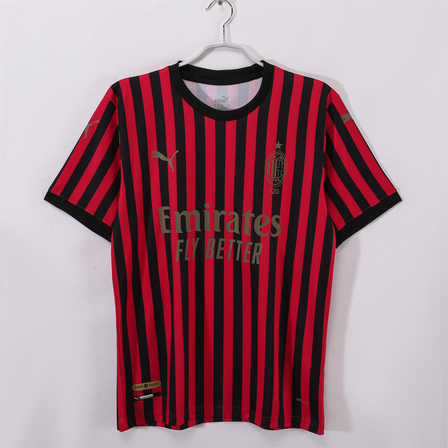 AlphaJersey-Retro AC Milan 2019 120th Anniversary Home Jersey