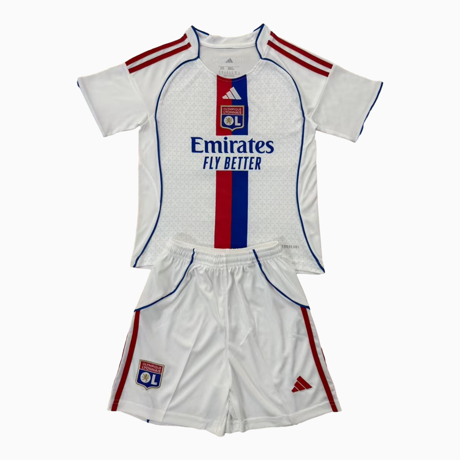 AlphaJersey-Lyon 25-26 Home Men's Adult Jersey Set - Fans Version