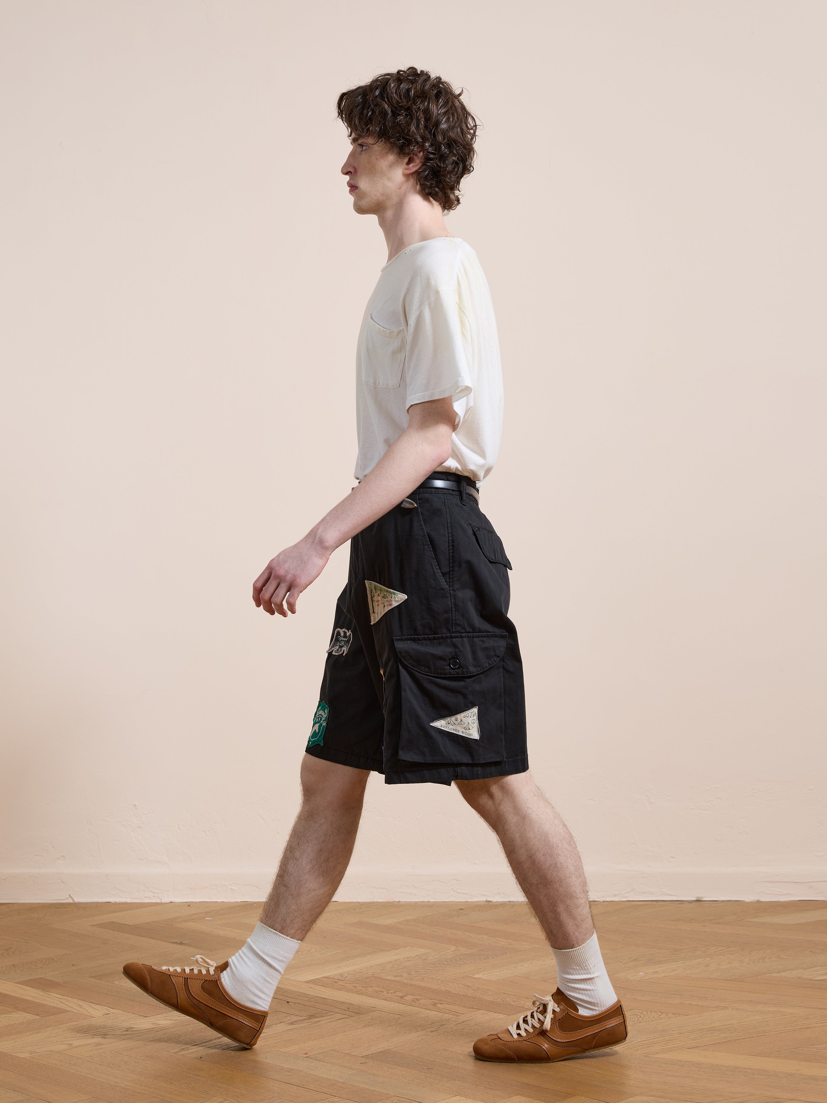 Patchwork Cargo Shorts | Modern Menswear by yycbvcnbmmnbm
