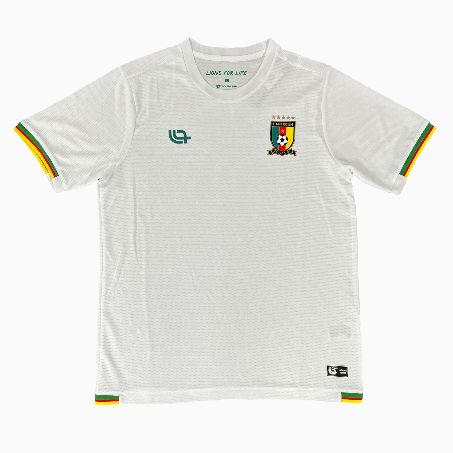 AlphaJersey-Cameroon 25-26 White Training Jersey - Fans Version