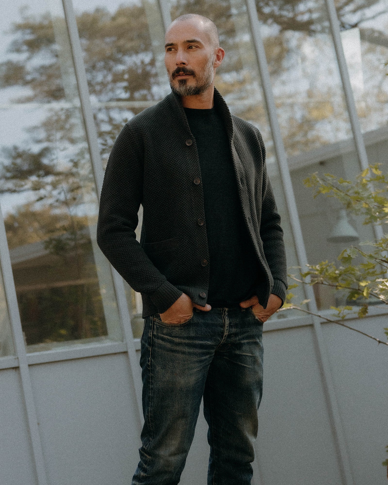 The Crawford Sweater in Charcoal | Modern Menswear by yycbvcnbmmnbm