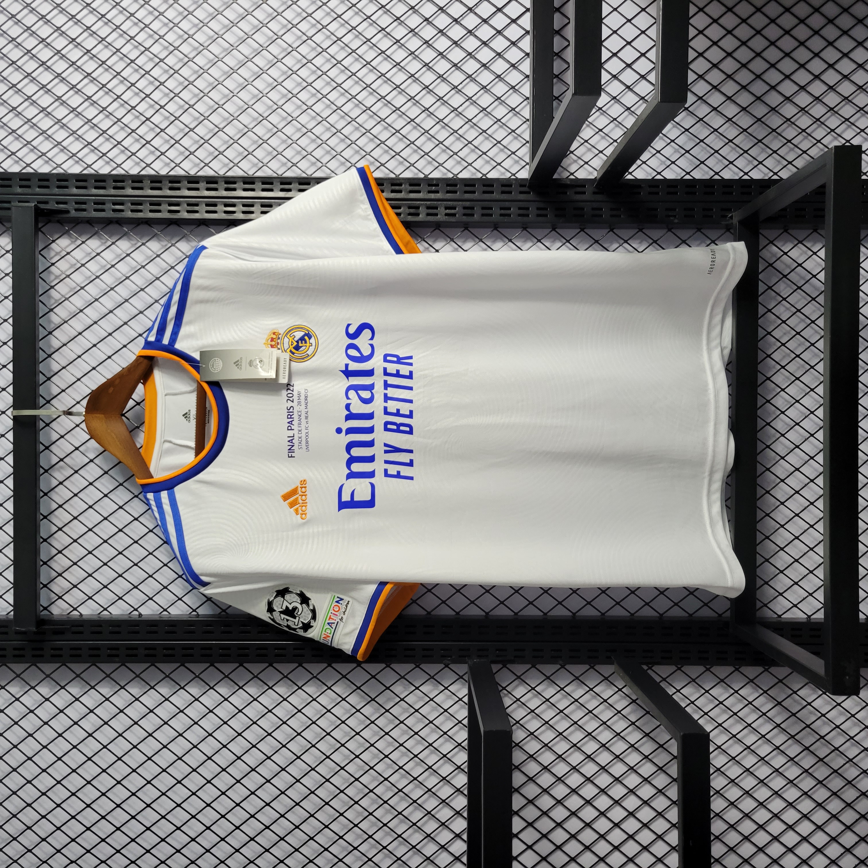 AlphaJersey-Retro Real Madrid 21-22 Home Stadium Jersey - Champions League Final