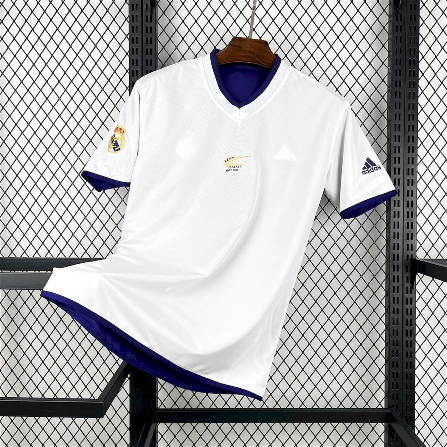 AlphaJersey-Retro Real Madrid 2002-03 Reversible Double-sided Centenary Third Unsponsored Jersey