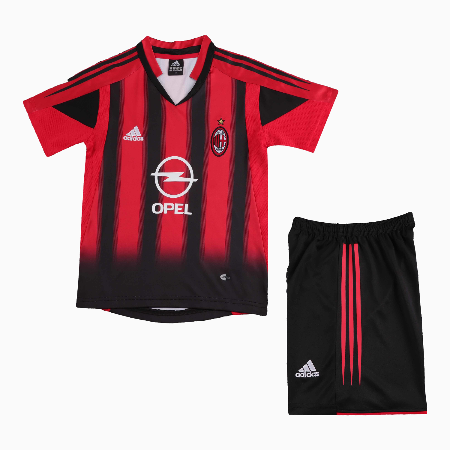 AlphaJersey-Retro AC Milan 2004-05 Home Kids Kit