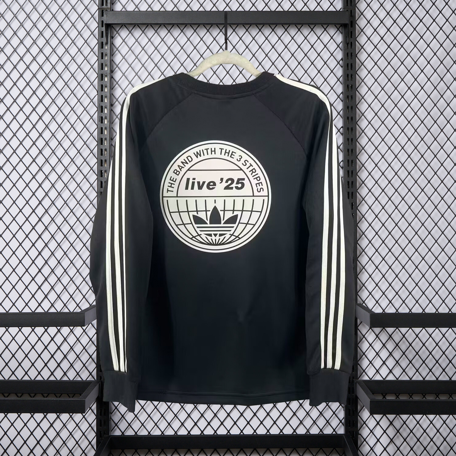AlphaJersey-Adidas 25-26 Oasis Originals Tour Black Long Sleeves Jersey - Fans Version