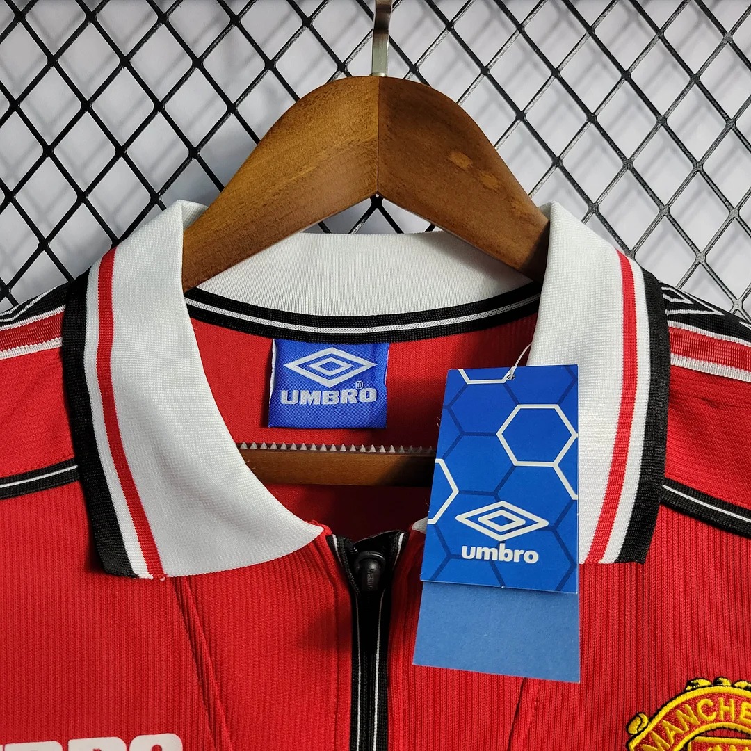 AlphaJersey-Retro Manchester United 98-99 Home Long Sleeve Jersey